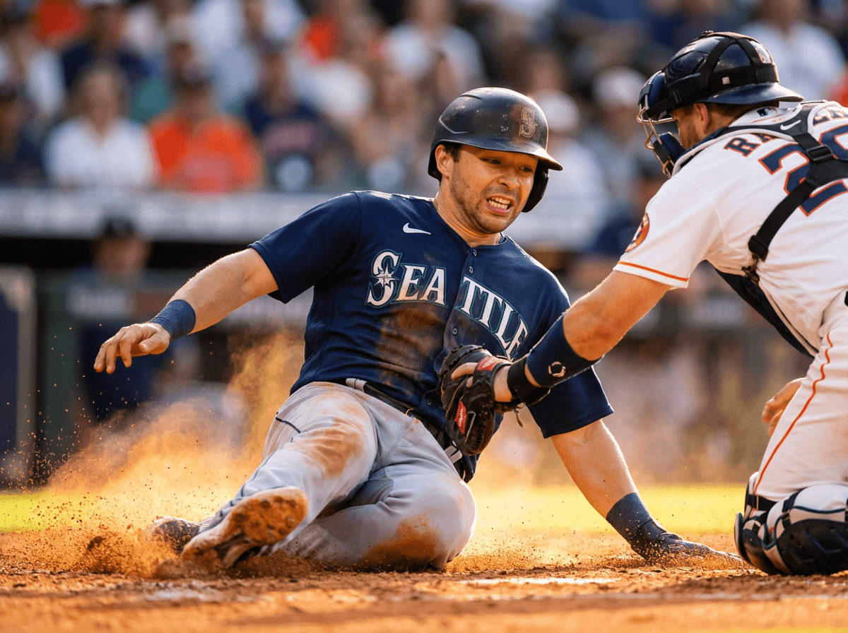 Example: Major League baseball player action shot on the field
