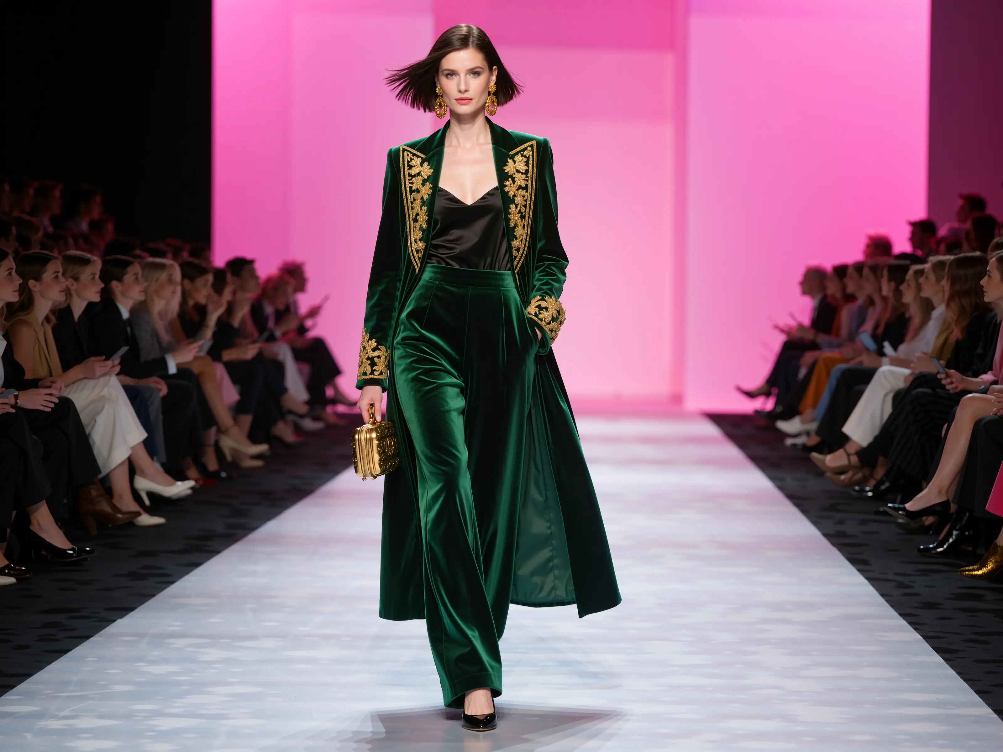 AI generated fashion runway