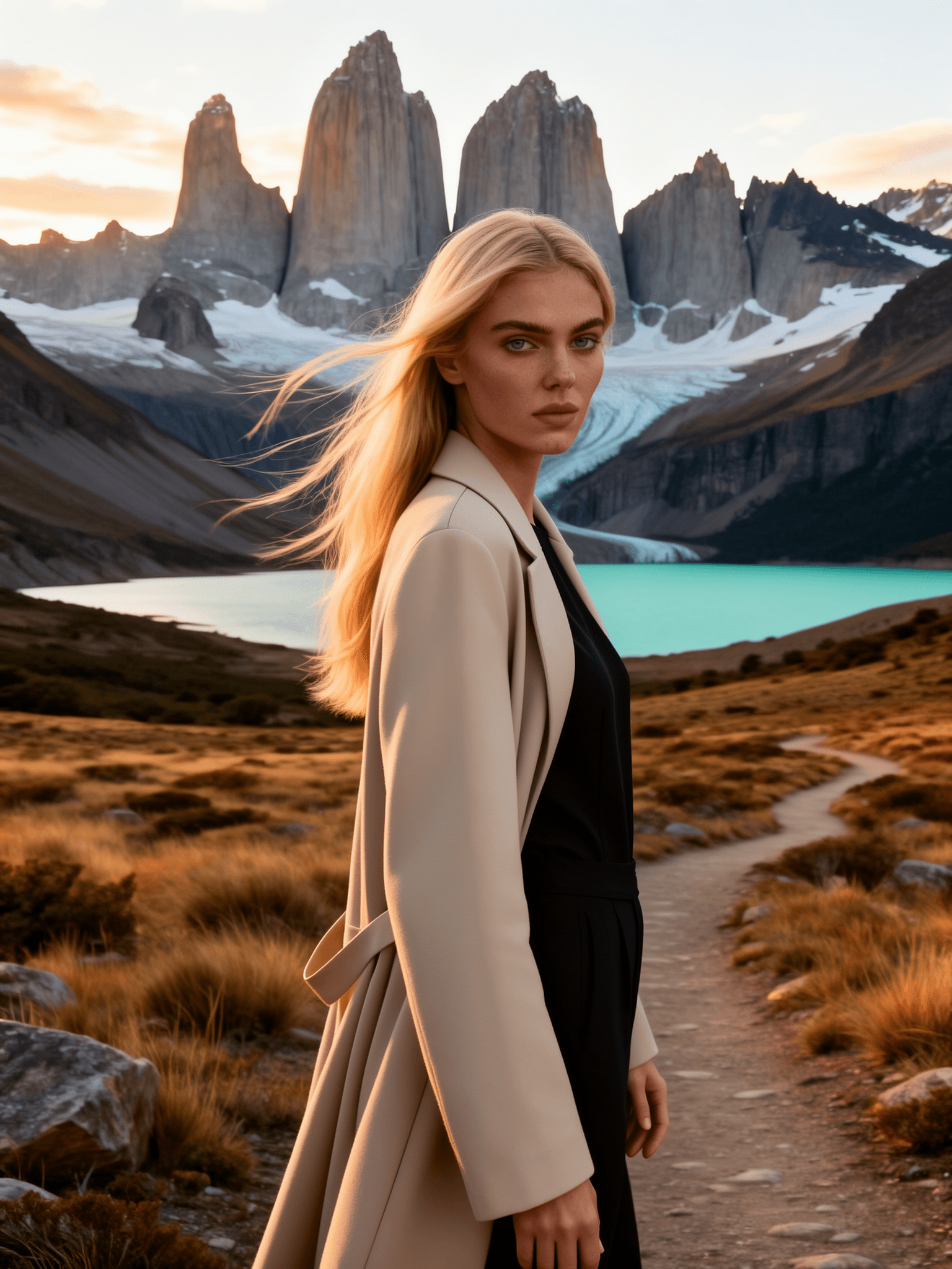 Torres del Paine landmark test by FLUX.2 Flex