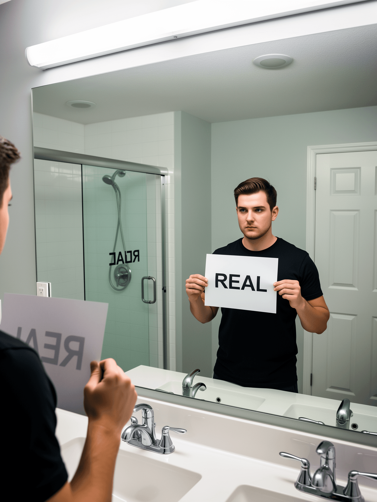 Mirror paradox reasoning benchmark by FLUX.2 Flex