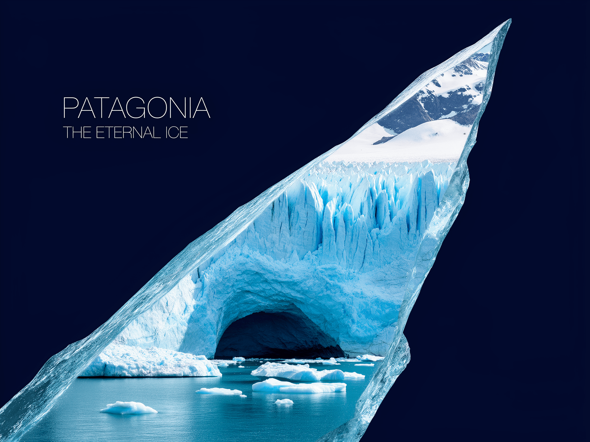 Patagonia poster composition benchmark by FLUX.2 Flex