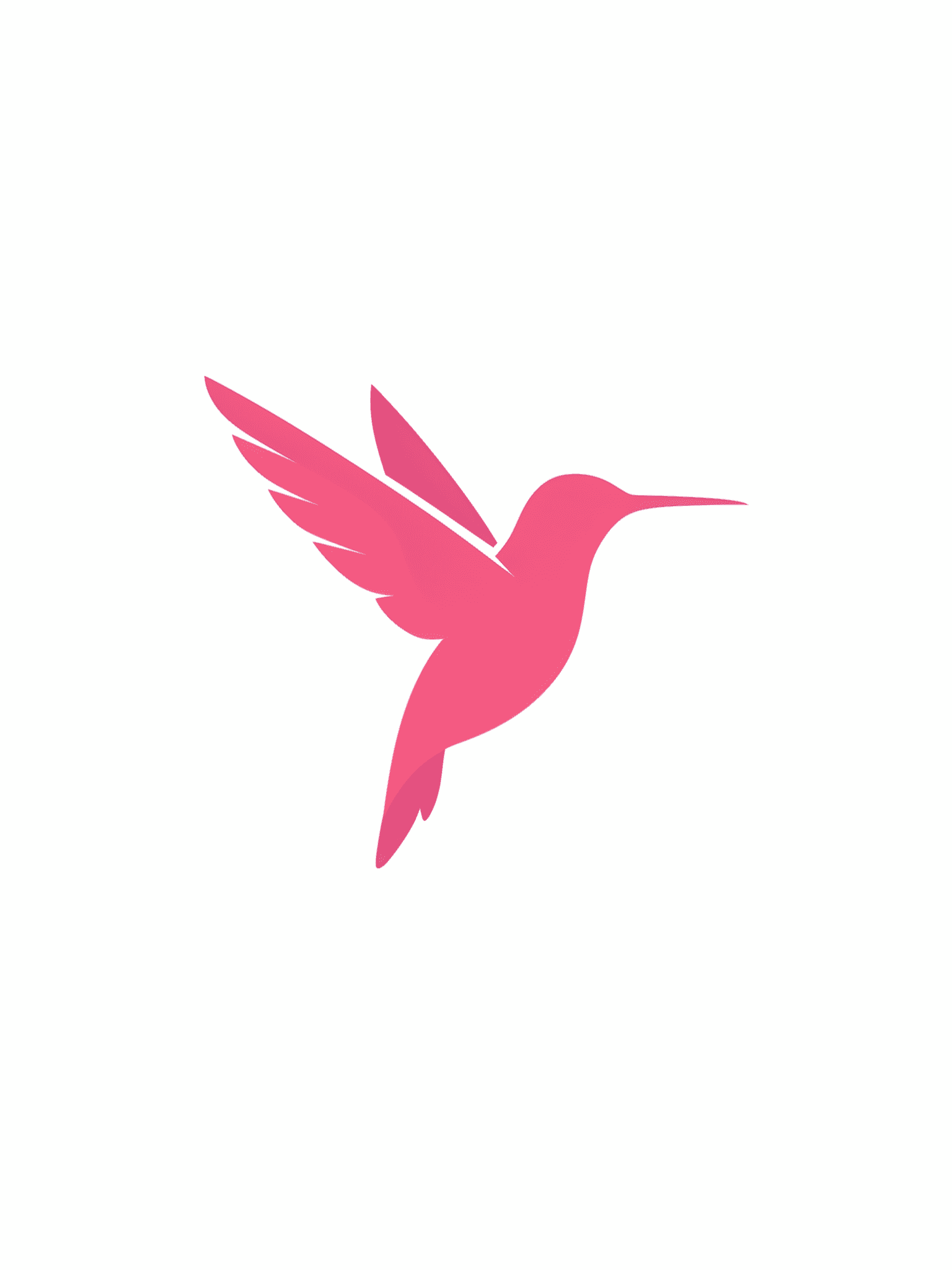 Minimal hummingbird brand logo benchmark by FLUX.2 Flex