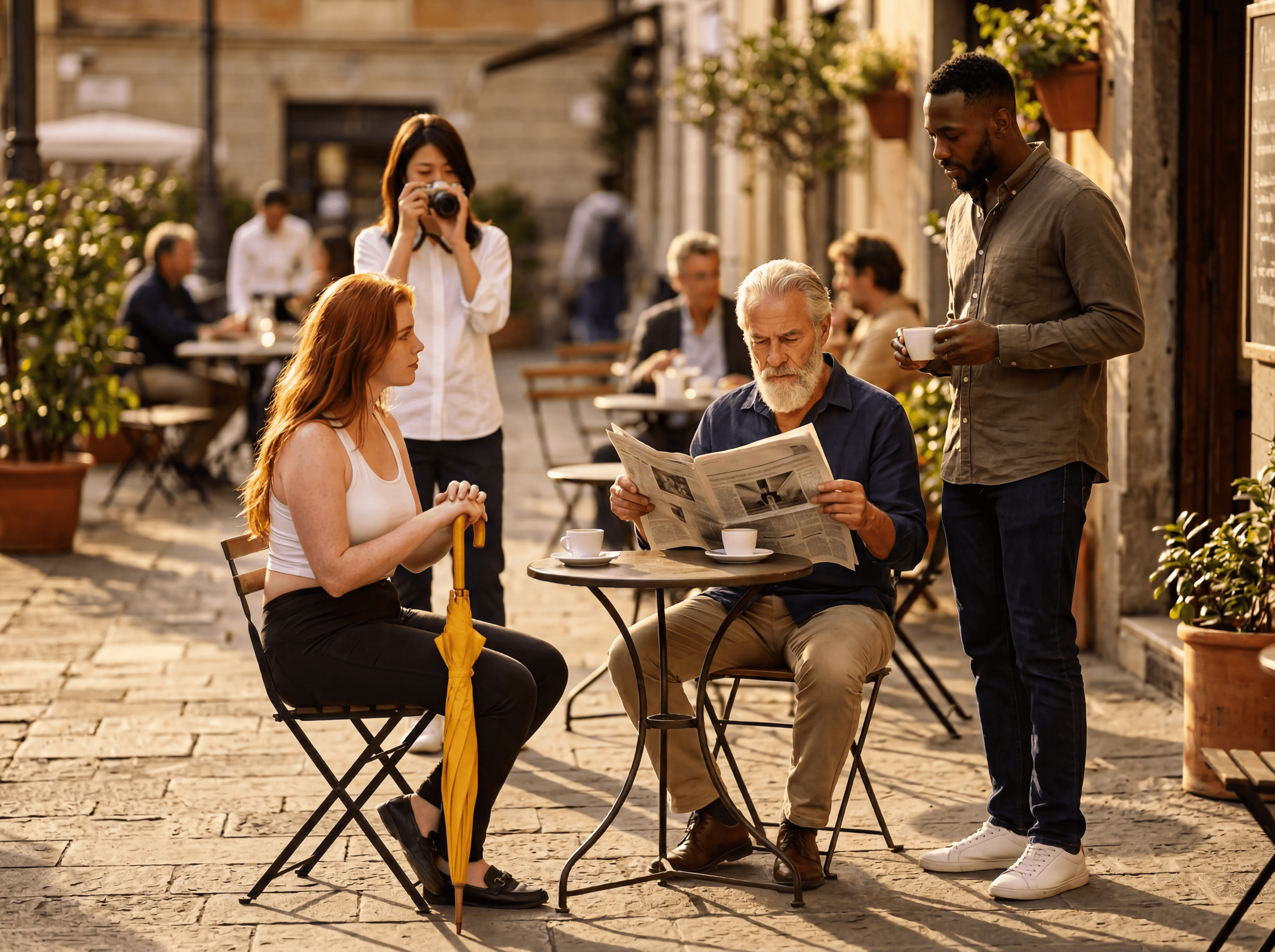 Four-reference character composition by Nano Banana 2