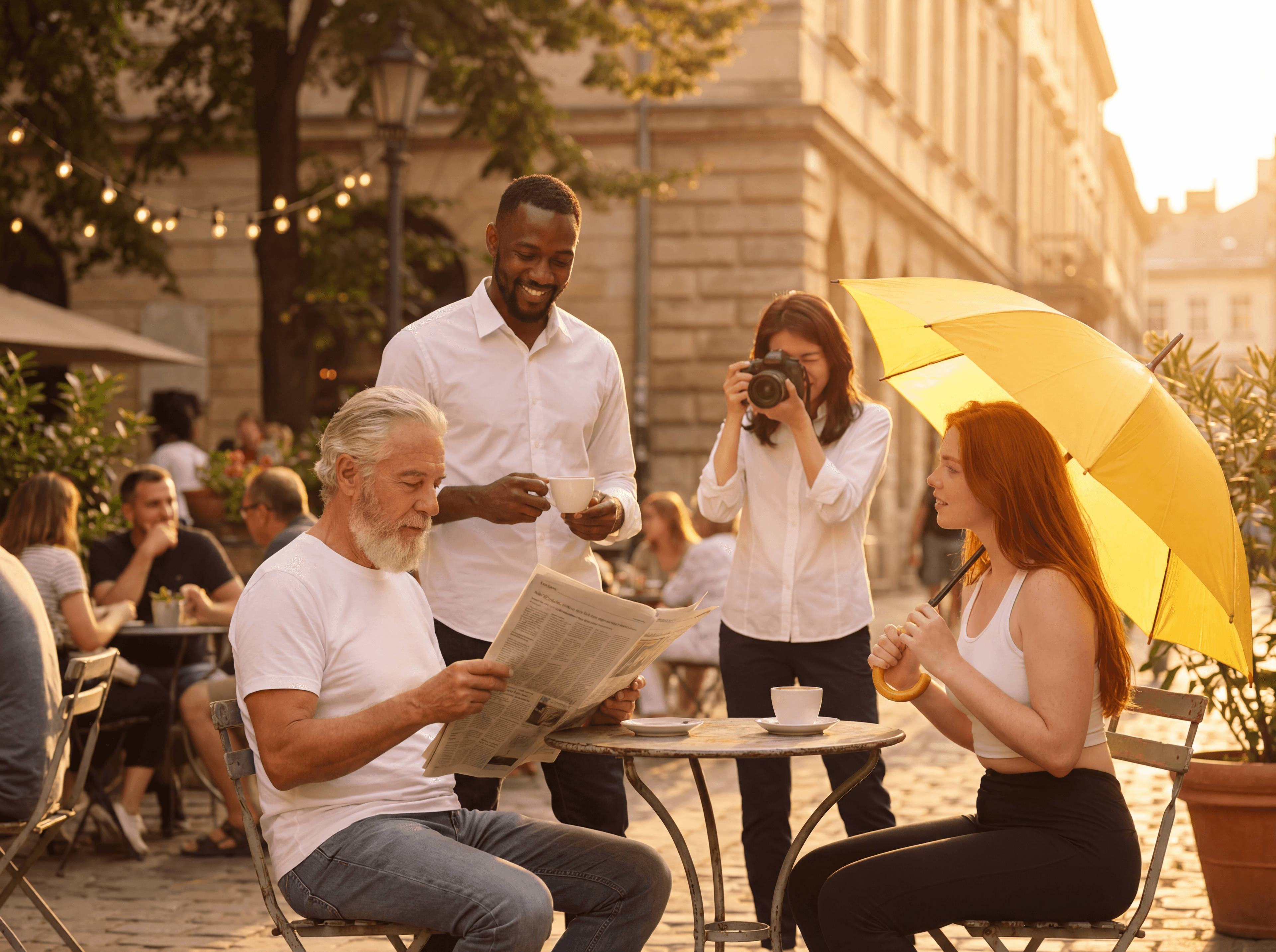 Four-reference character composition by Nano Banana Pro