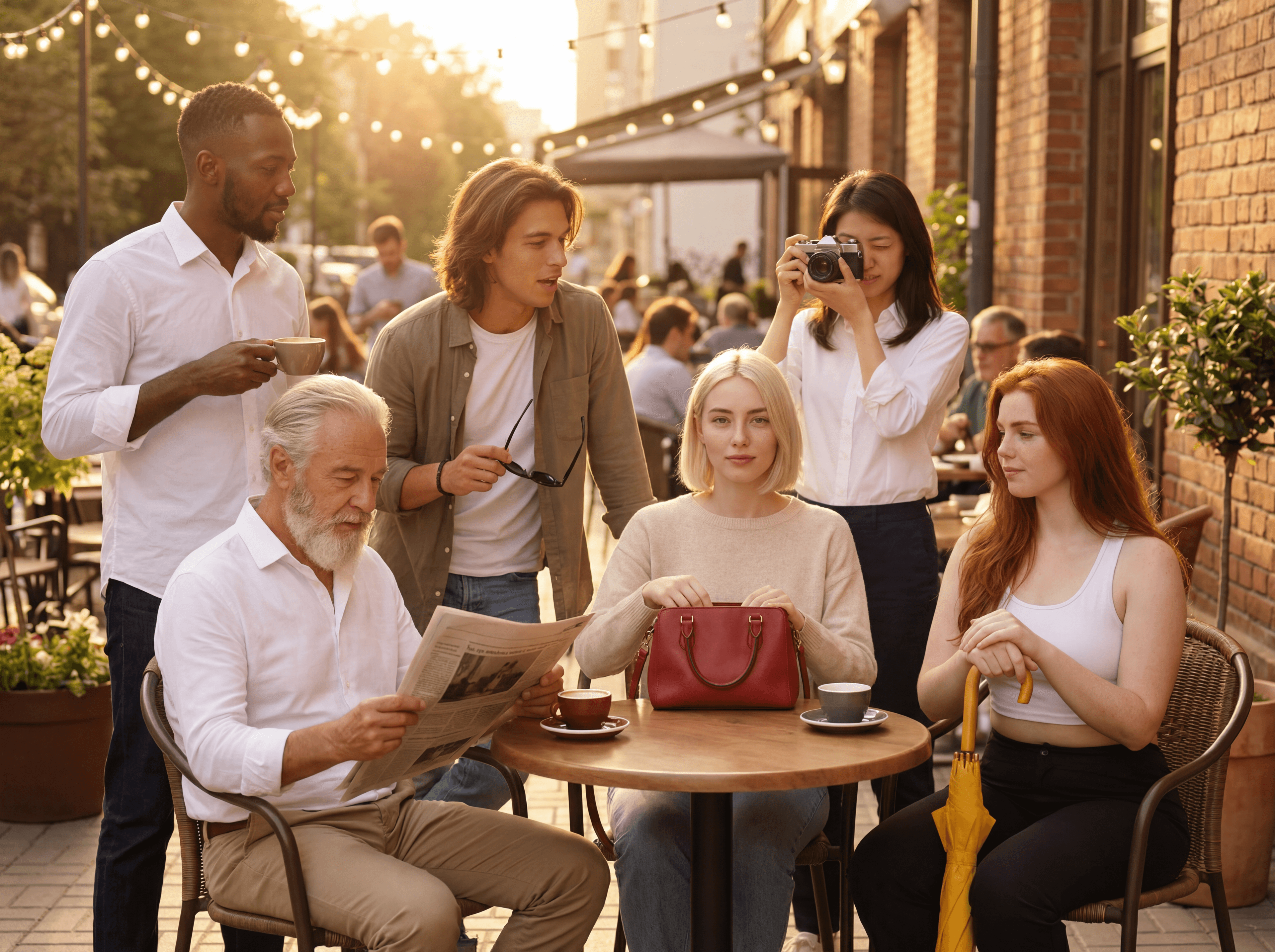 Six-person object mapping comparison by Nano Banana 2