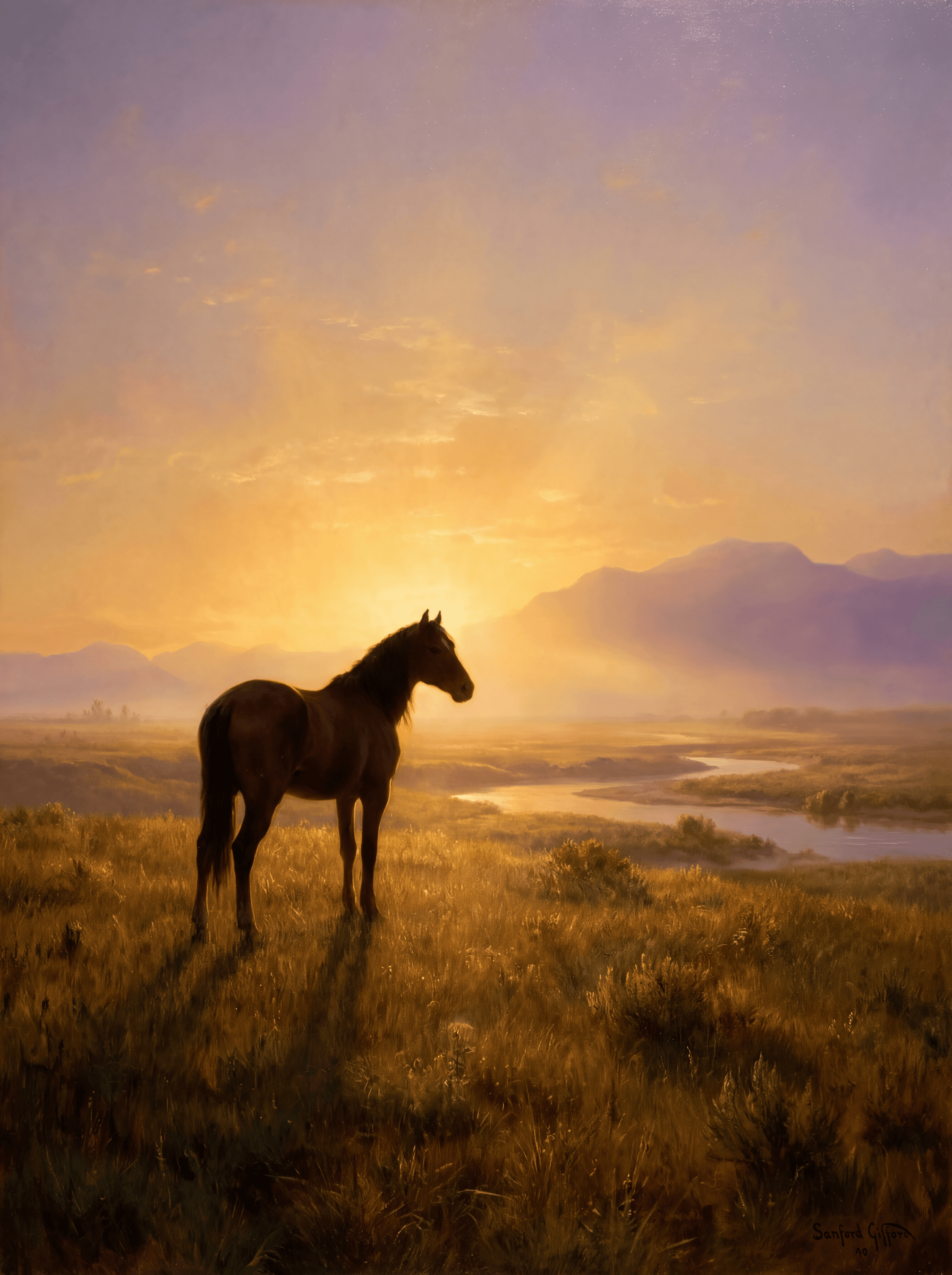 Luminism painting comparison by Nano Banana Pro