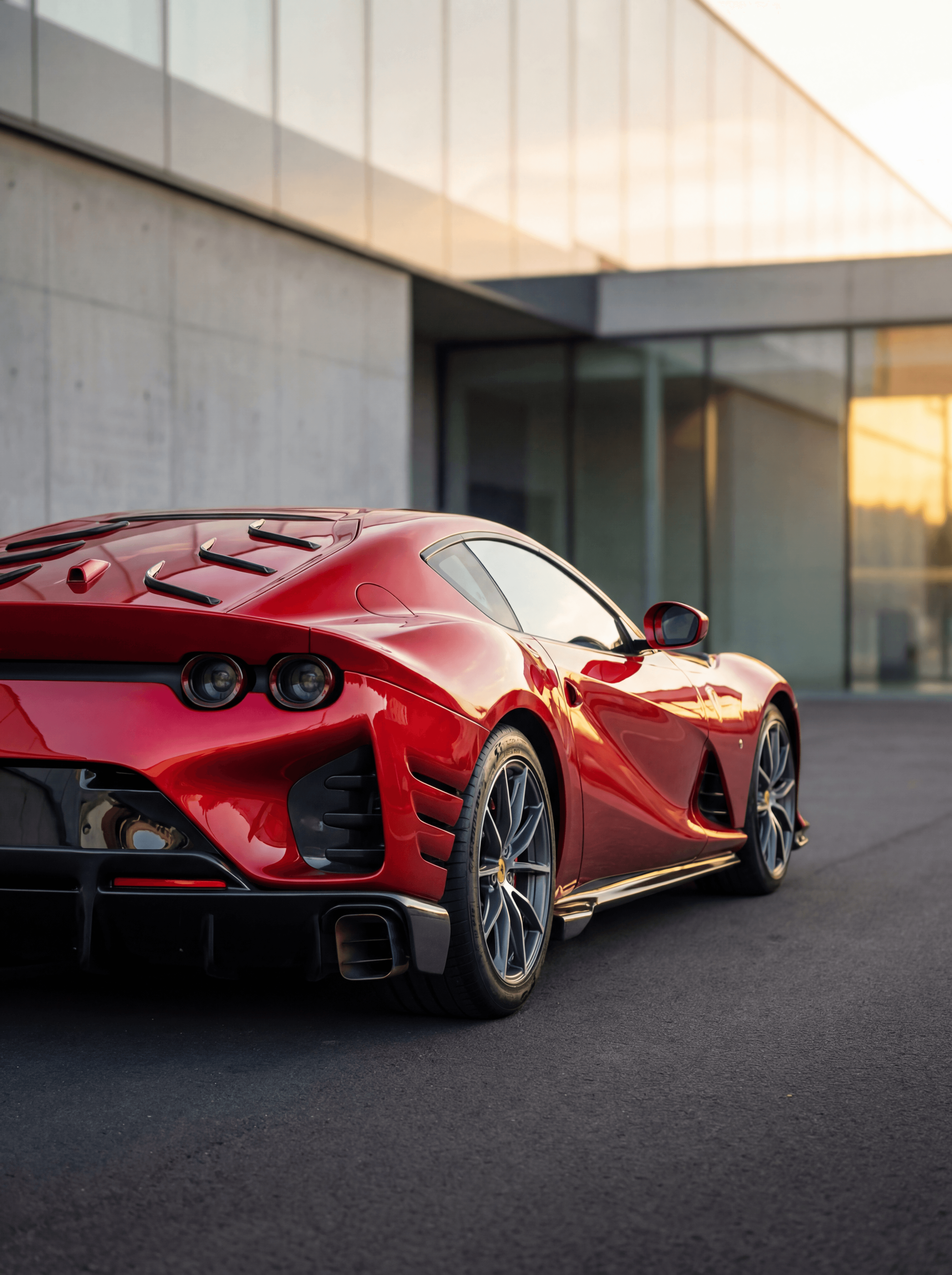 Ferrari 812 Competizione rear design test by Nano Banana Pro closely matching real proportions and details