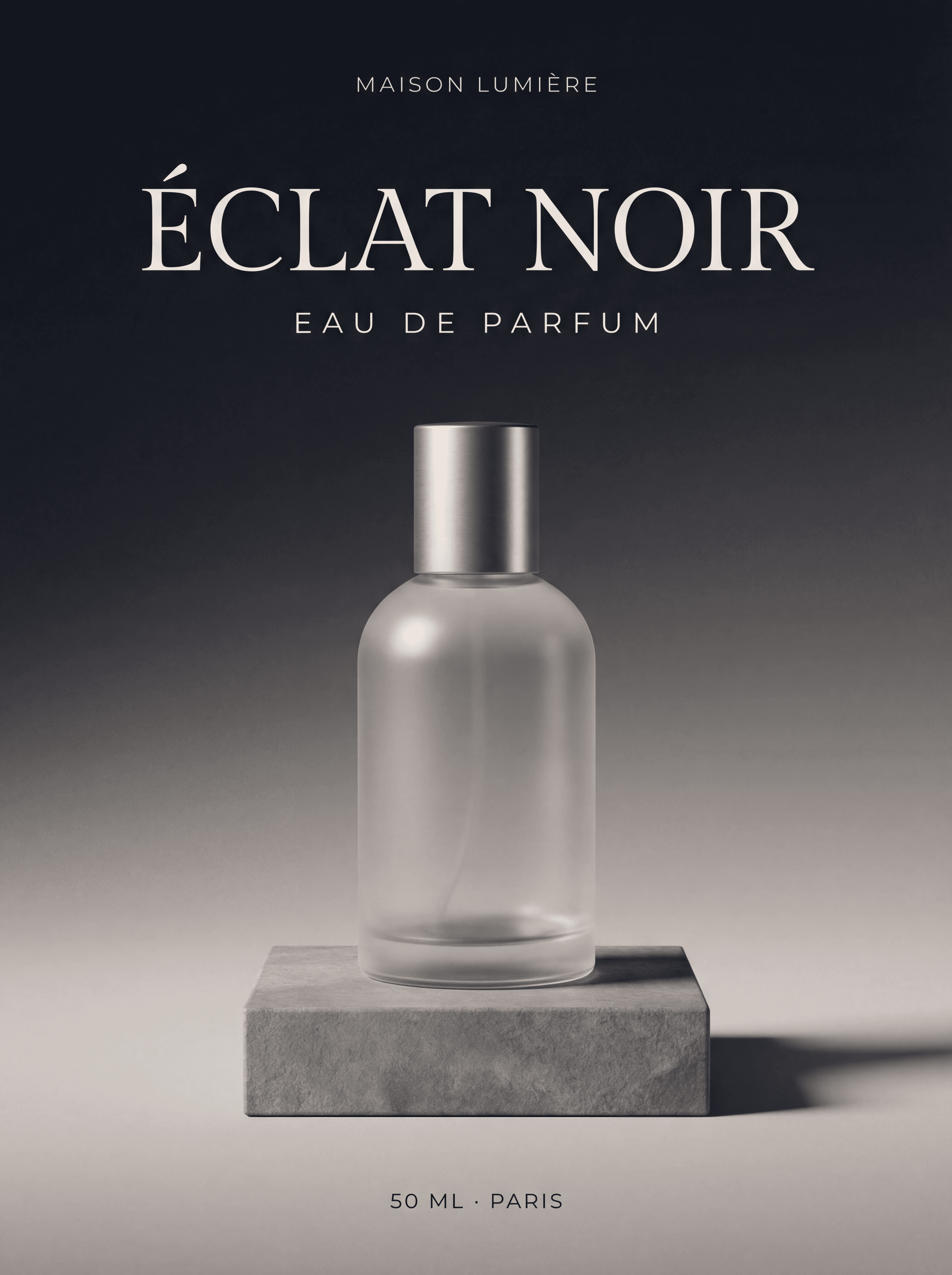 Luxury typography and design composition test by Nano Banana Pro with stronger hierarchy