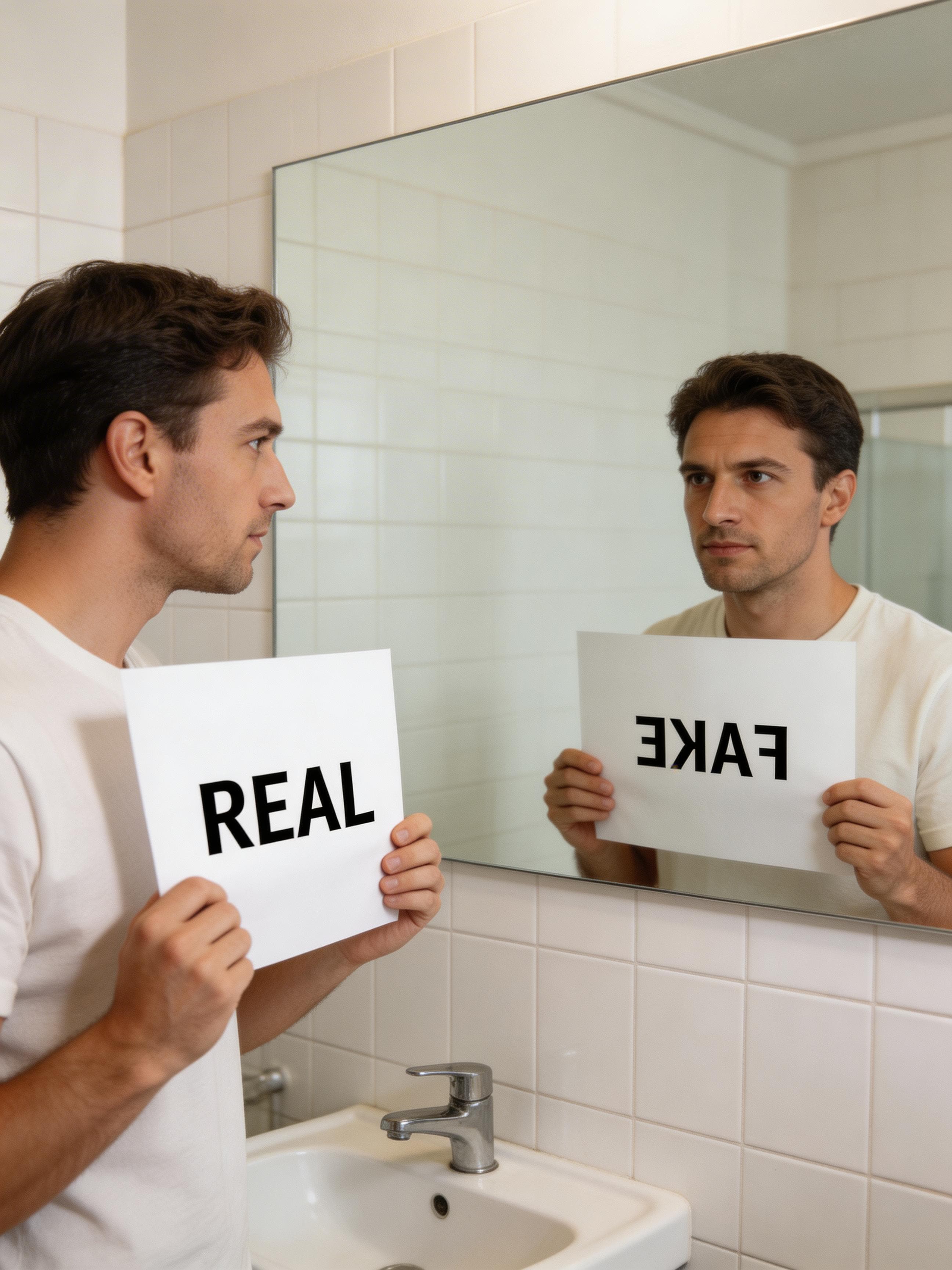 Mirror reflection spatial logic test by Seedream 5.0 Lite