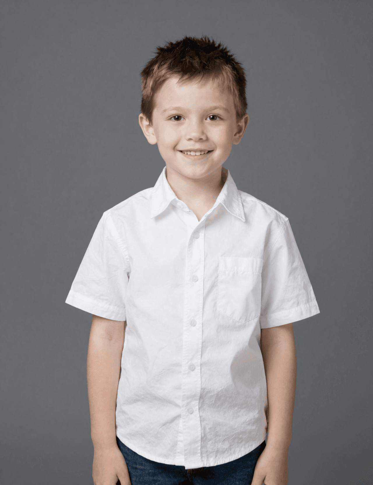 Child photo before space invitation transformation