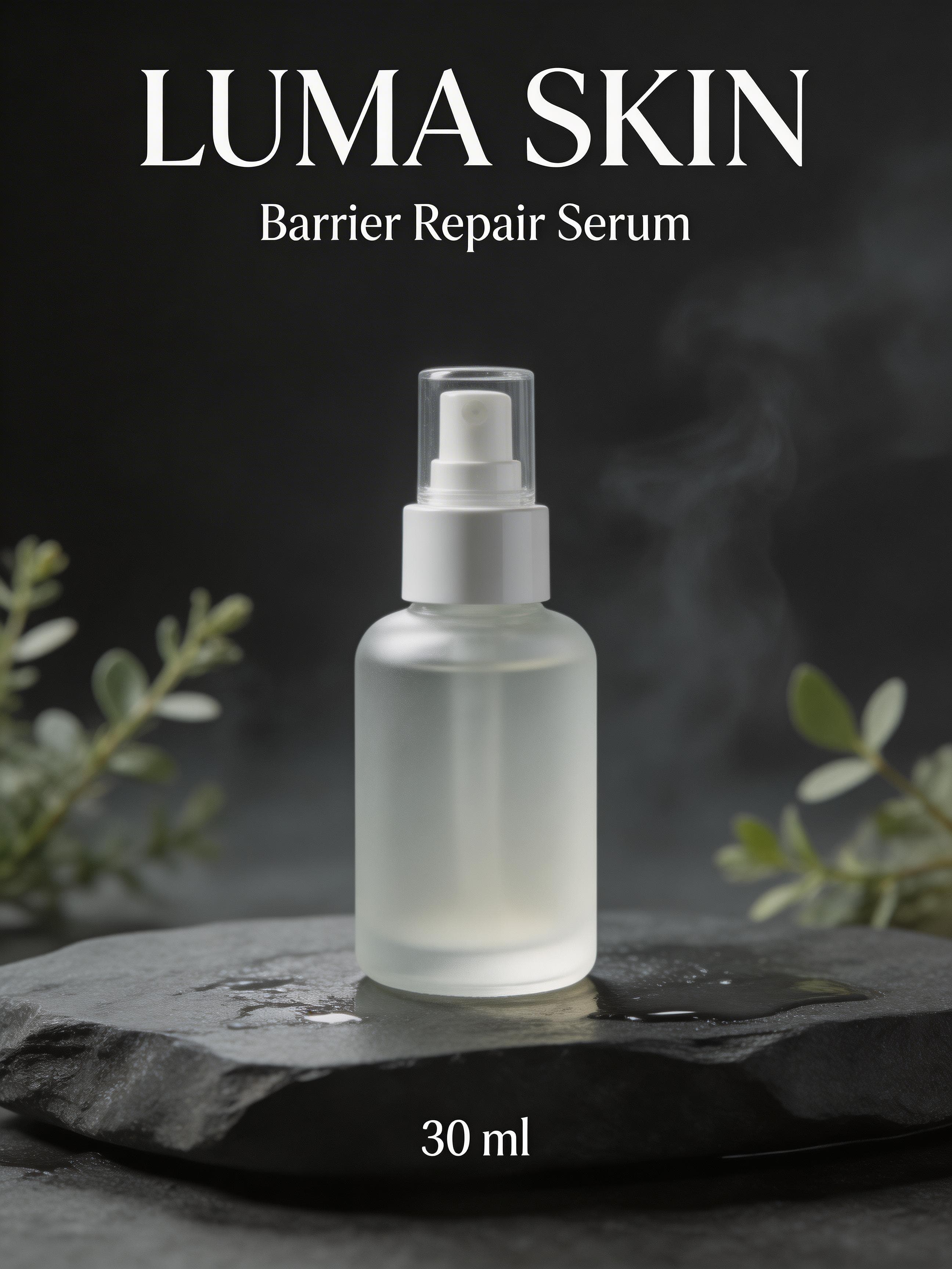 Póster premium de skincare con texto legible generado con Seedream 5.0 Lite en HummingBytes