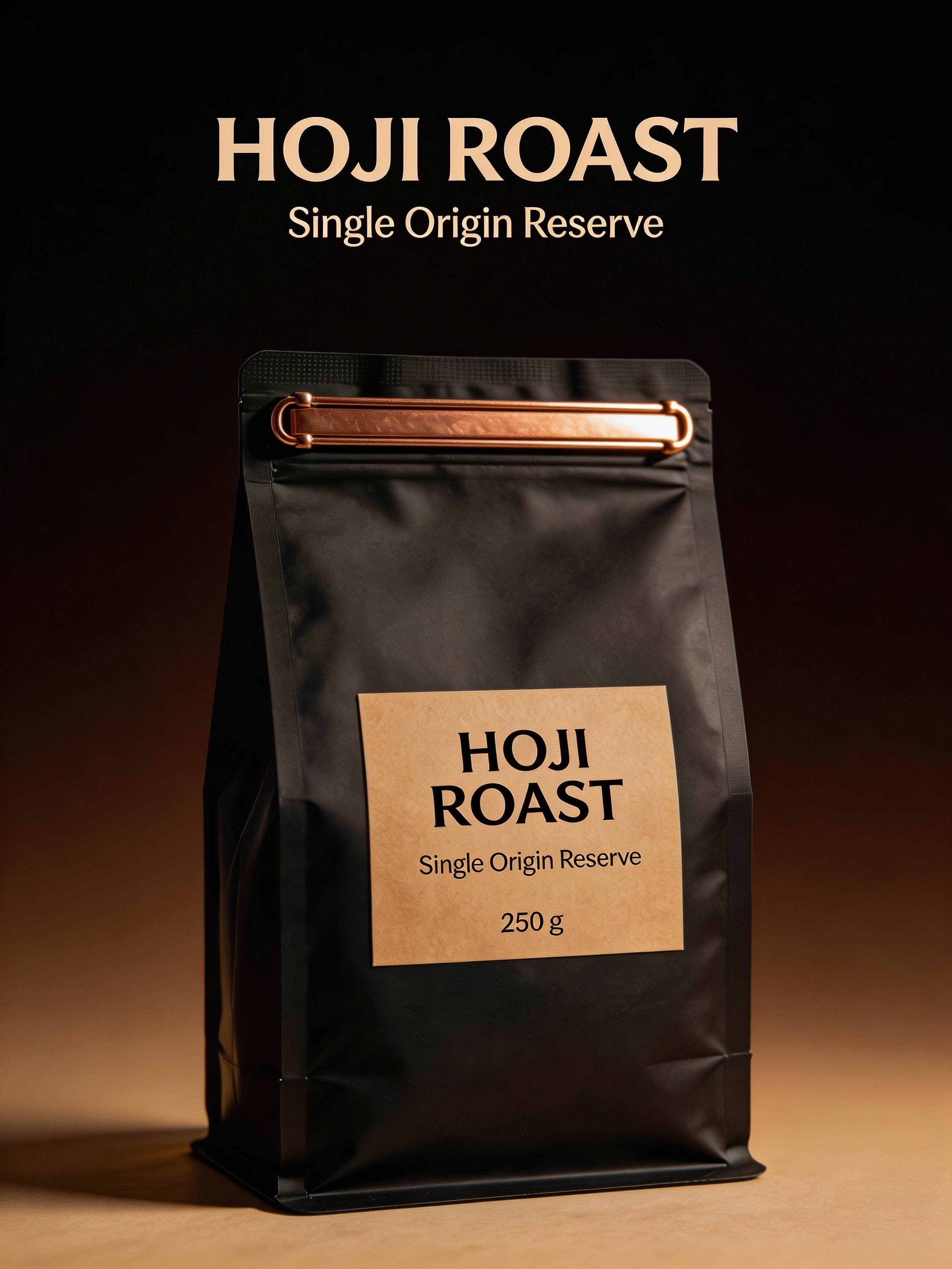 Reference-guided headline-led coffee campaign frame generated with Seedream 5.0 Lite