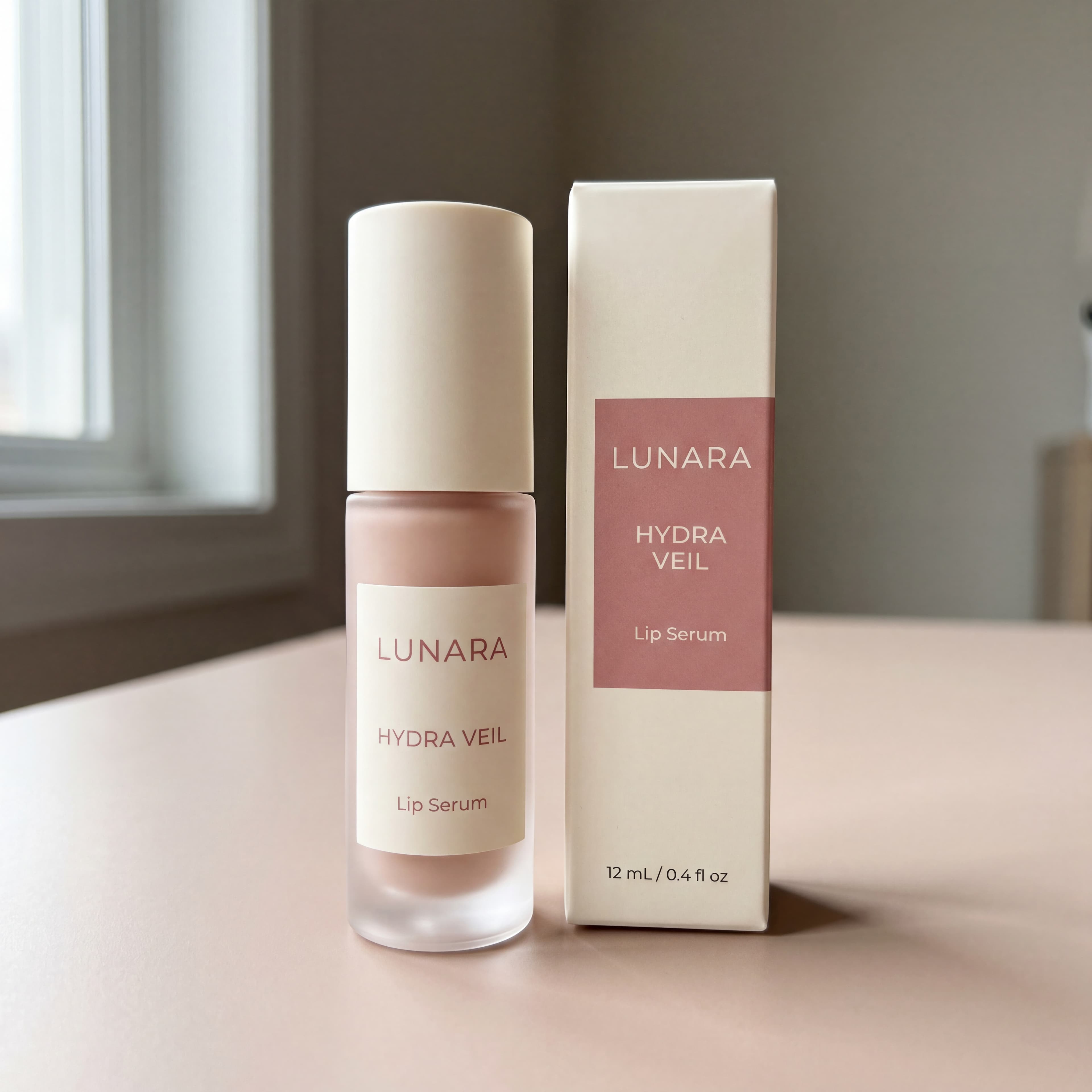 Foto frontal de origen de un sérum antes de limpiarlo para un listing de TikTok Shop