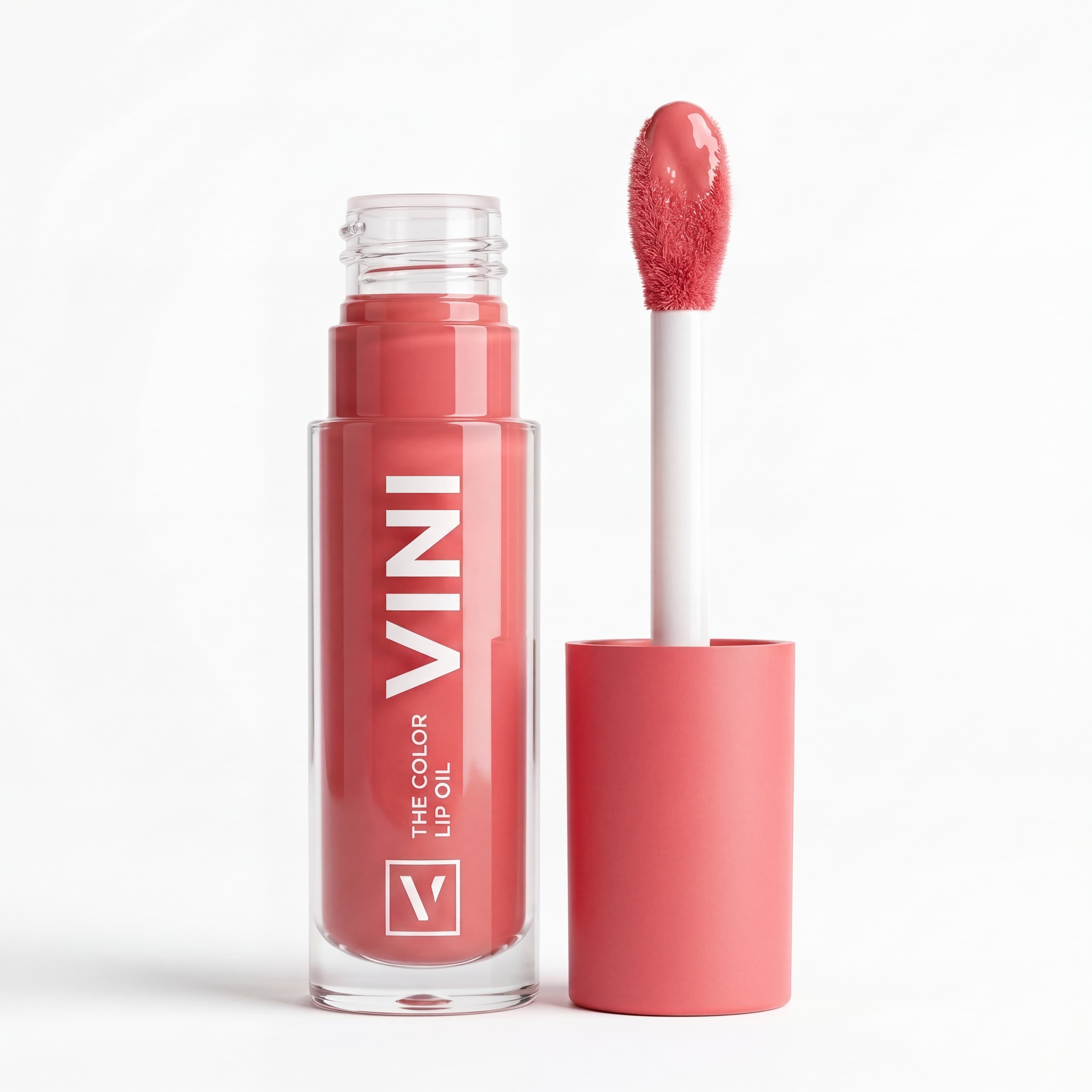 Imagen principal limpia del lip oil de color sobre fondo blanco para un listing de TikTok Shop