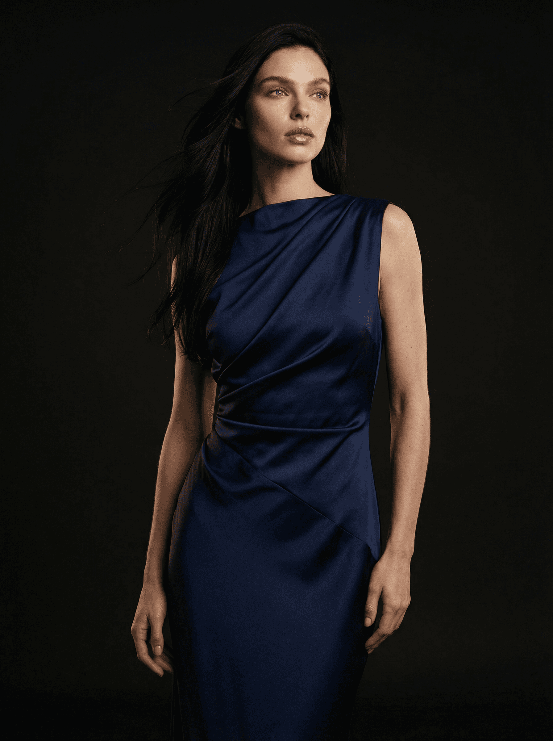 Example: Black Studio Silk Couture Portrait