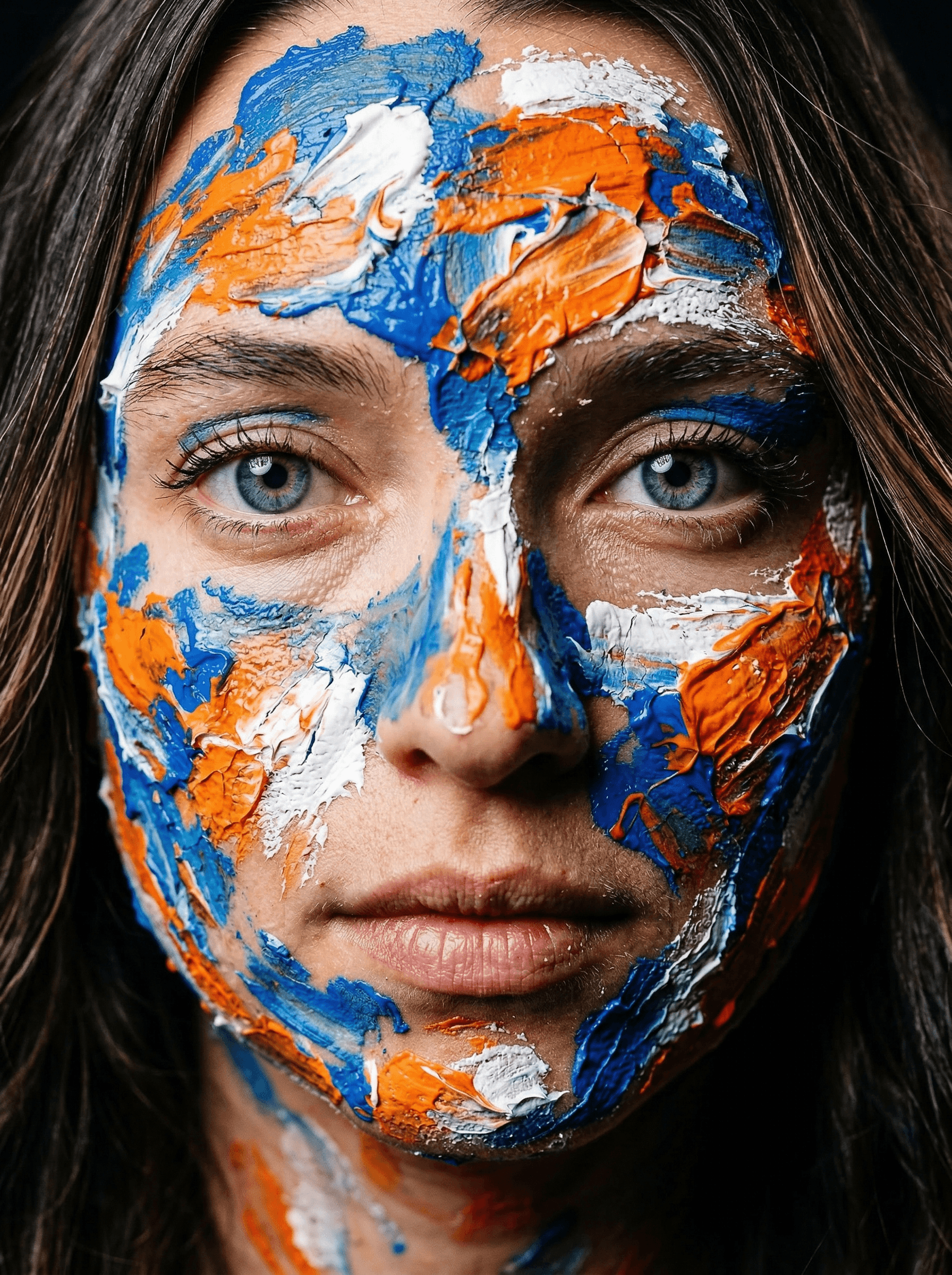 Example: tactile abstraction macro portrait