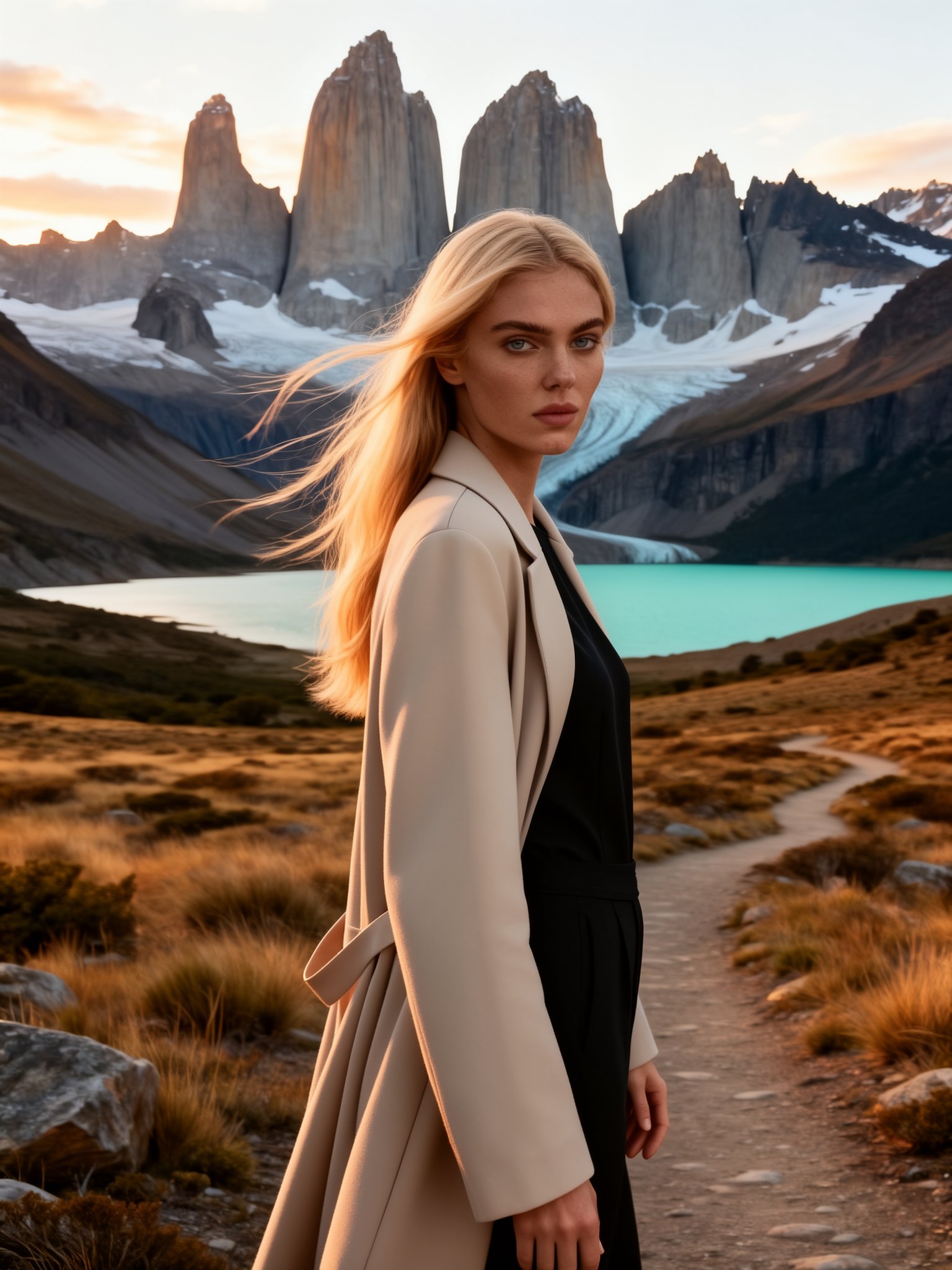Torres del Paine landmark test by FLUX.2 Flex