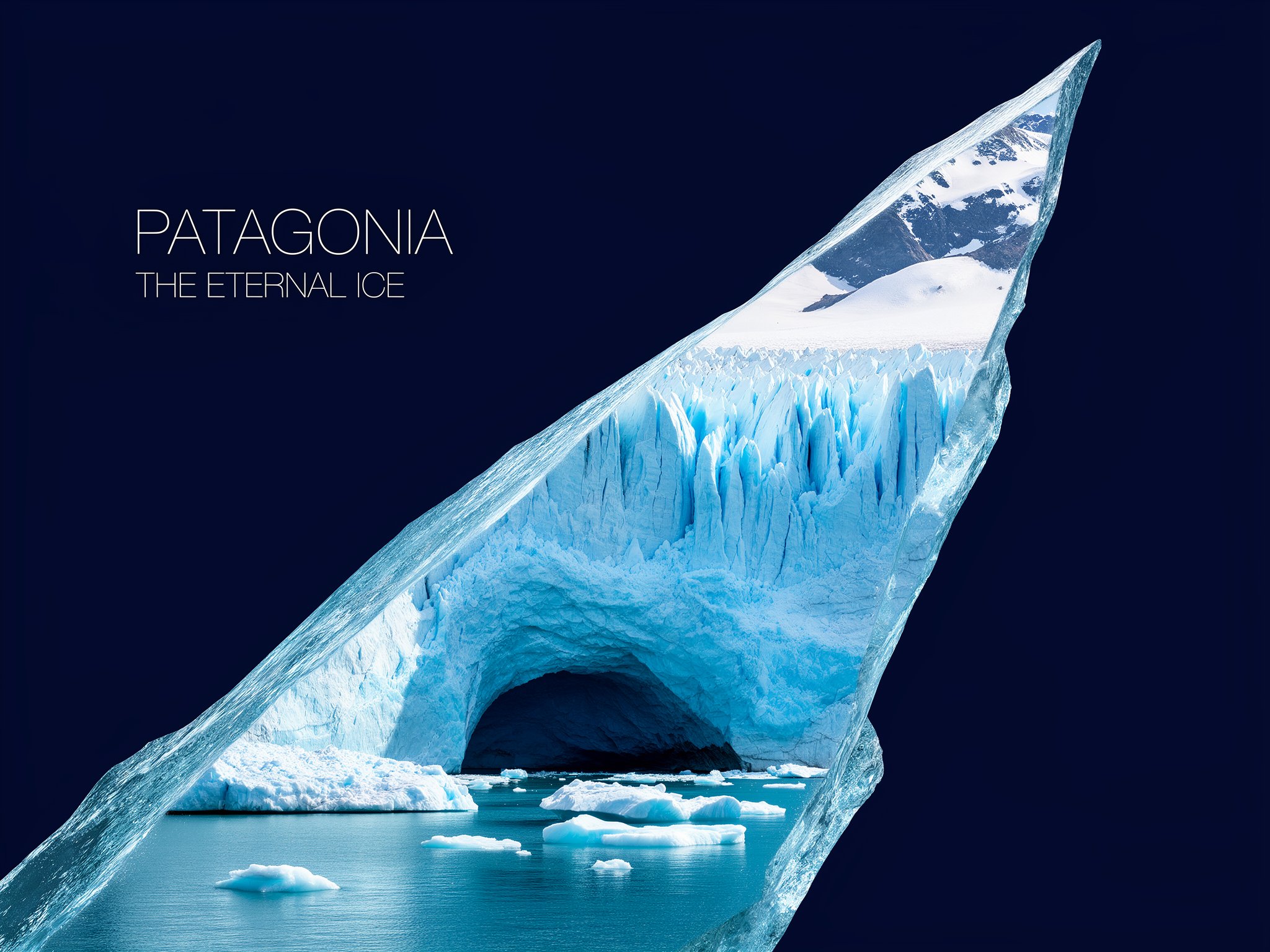 Patagonia poster composition benchmark by FLUX.2 Flex