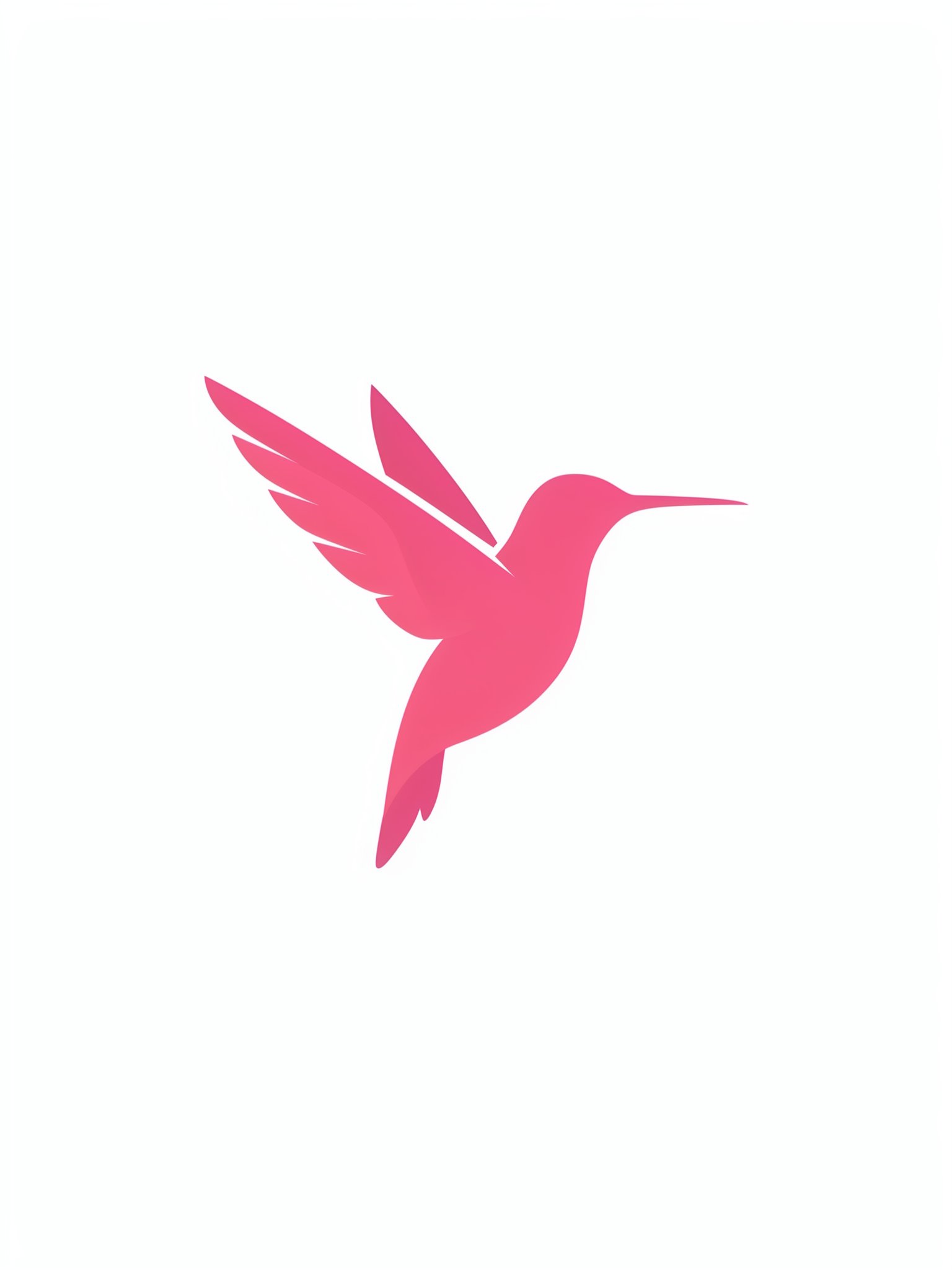Minimal hummingbird brand logo benchmark by FLUX.2 Flex