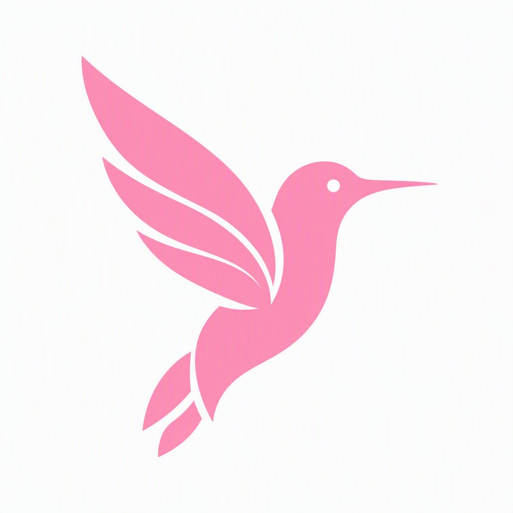 Minimal hummingbird logo, generated with GPT Image 2