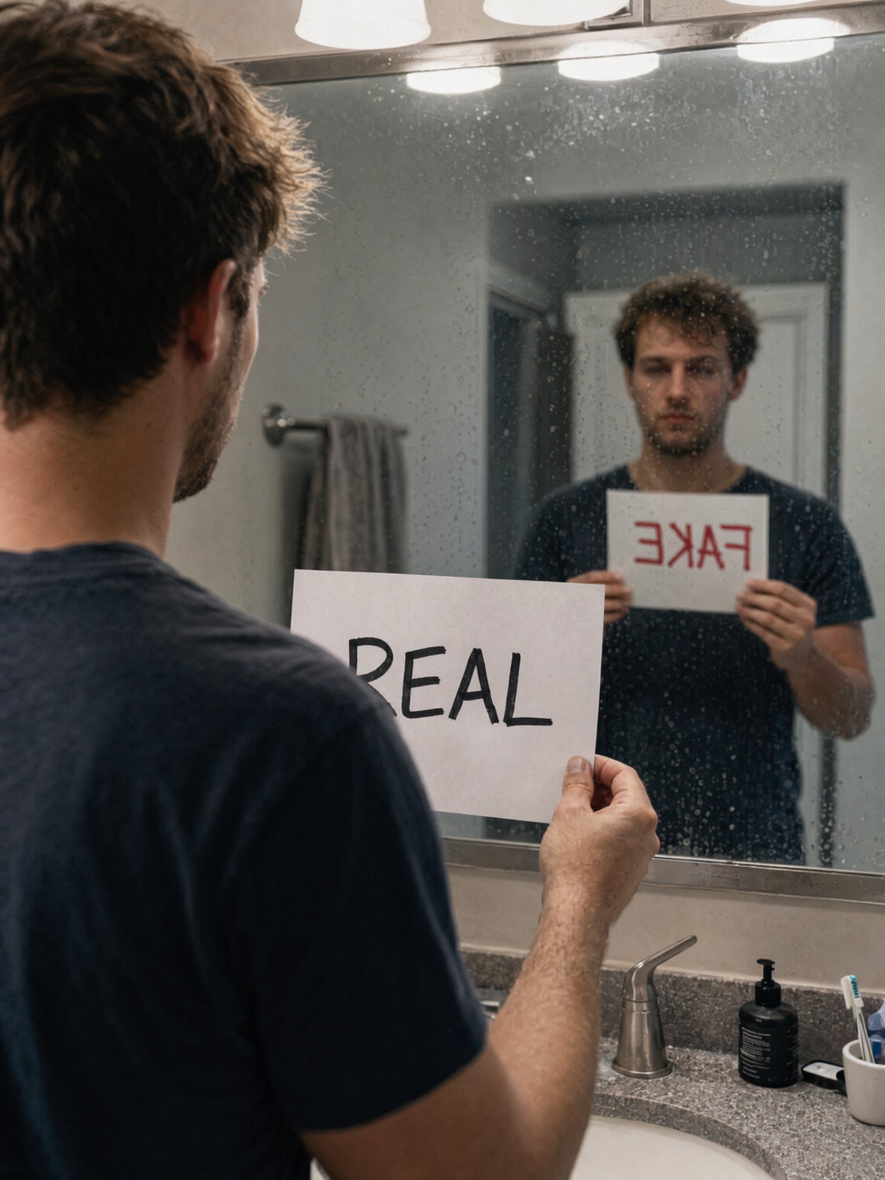 Mirror paradox spatial logic test generated by GPT Image 2