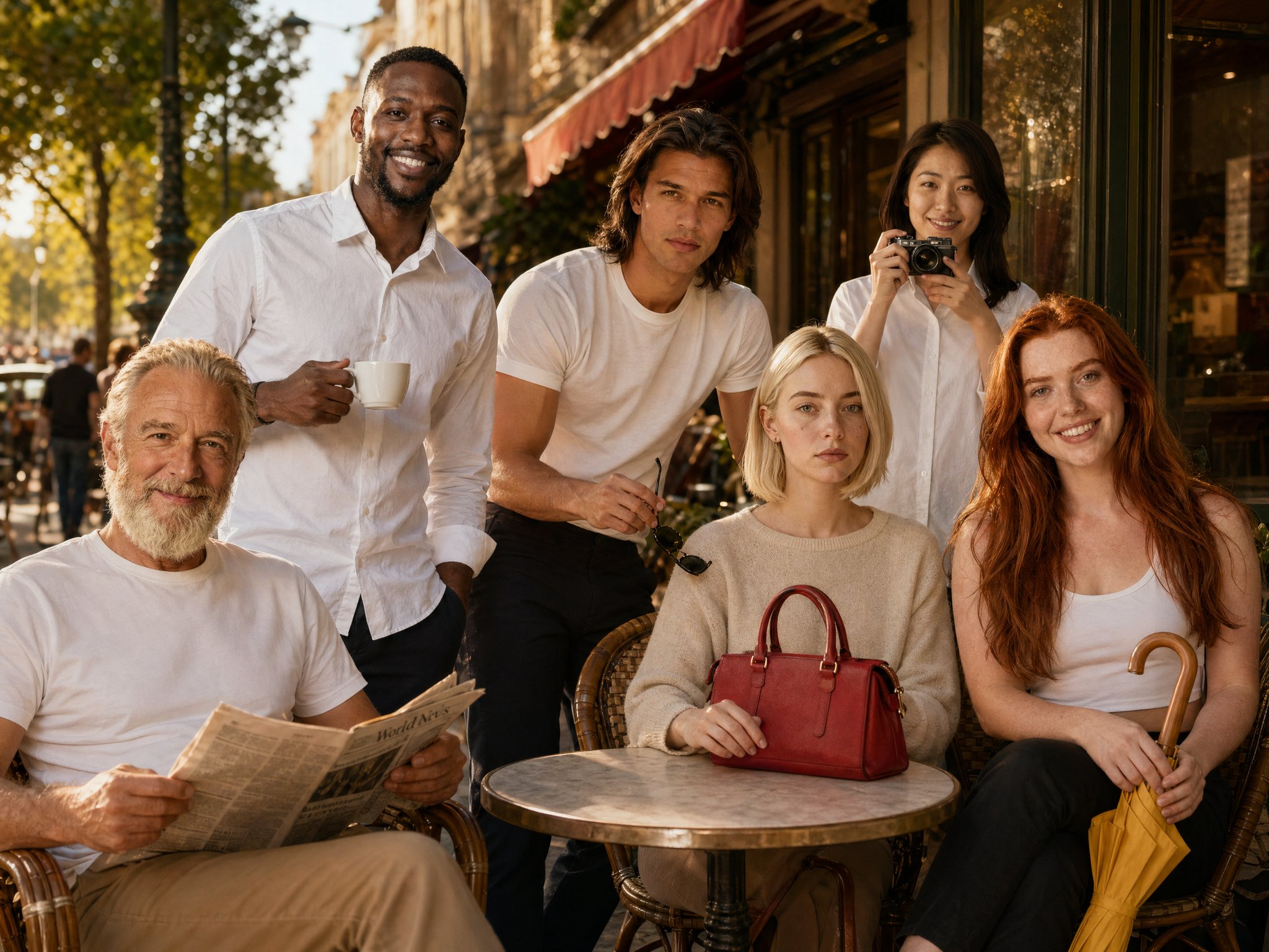 Six-person object mapping generated by GPT Image 2