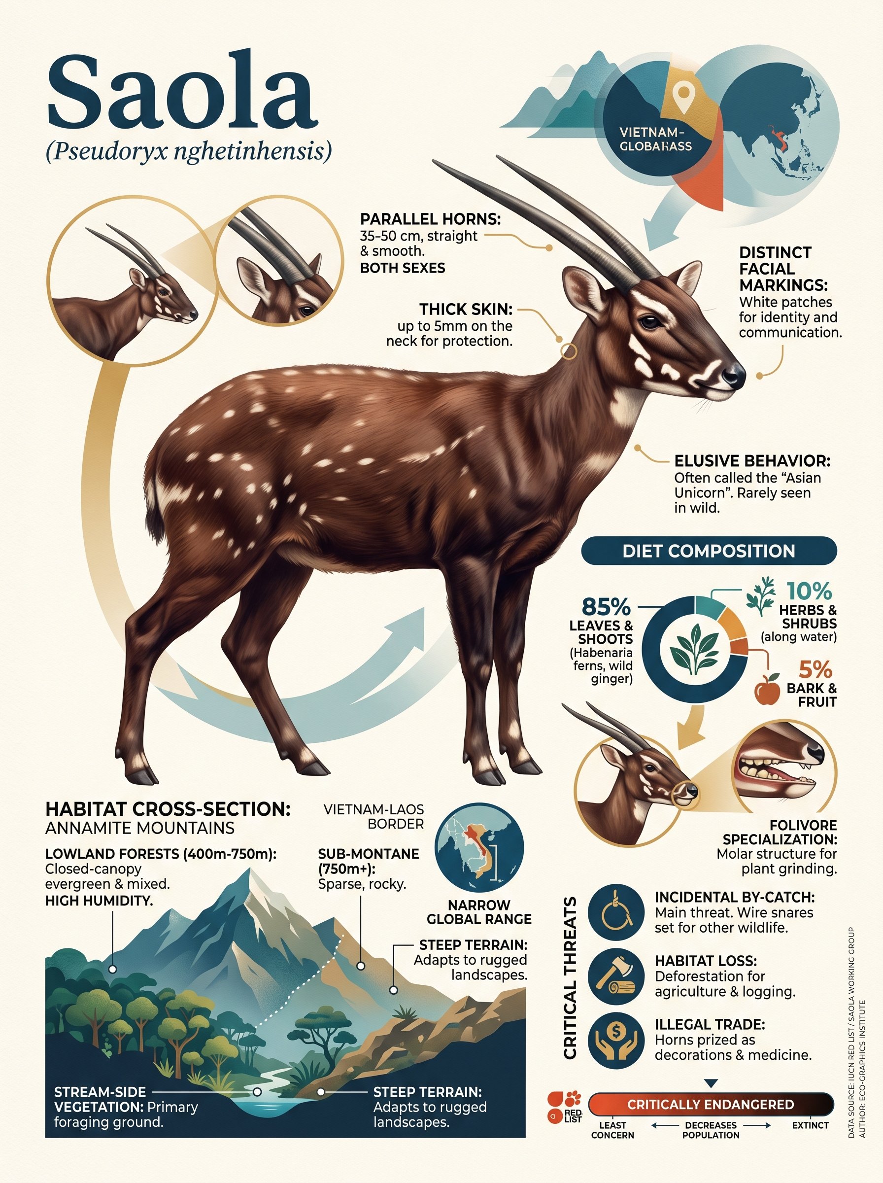 Endangered animal research infographic generated by Nano Banana 2