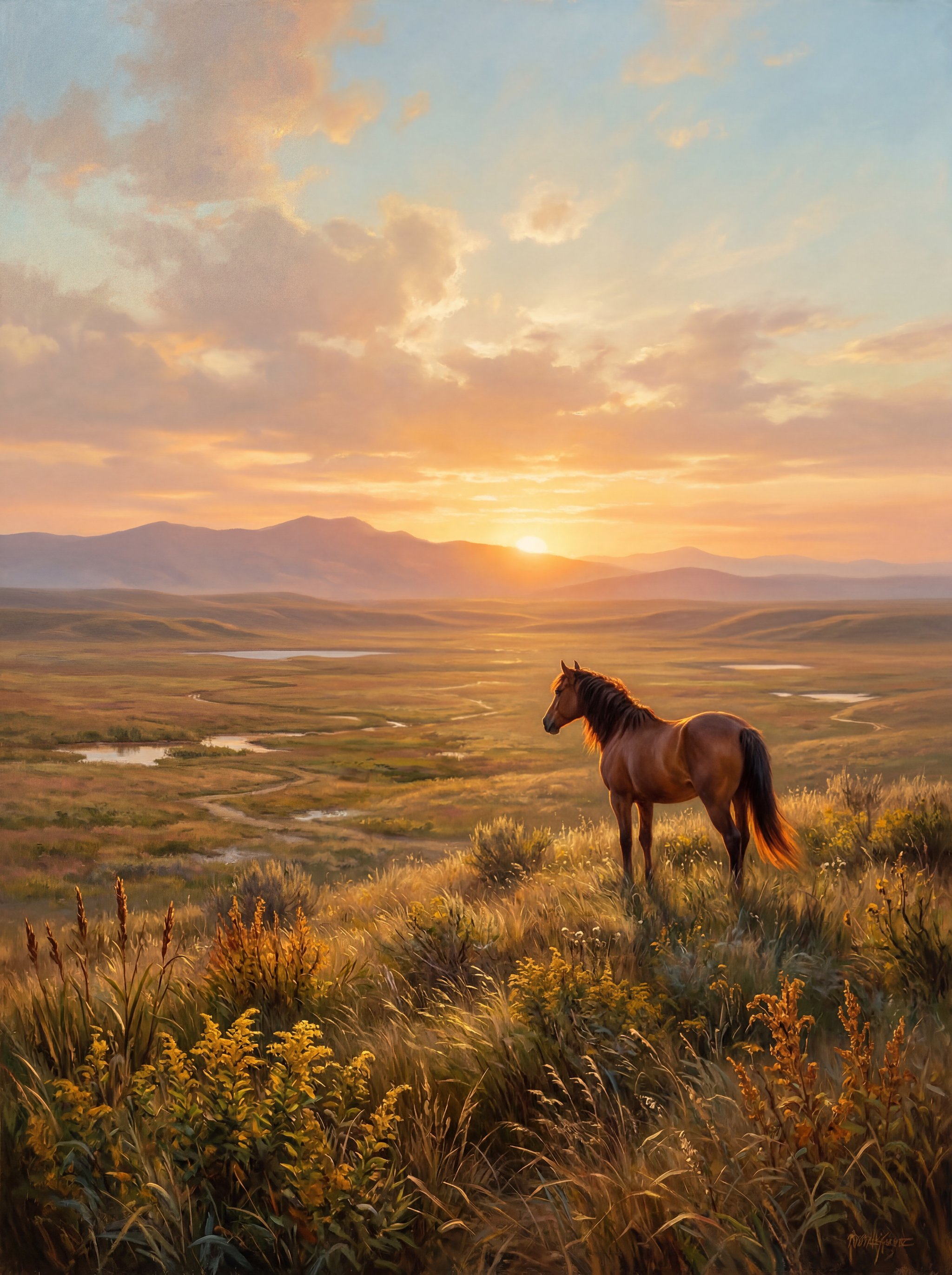 Luminism painting generated by Nano Banana 2