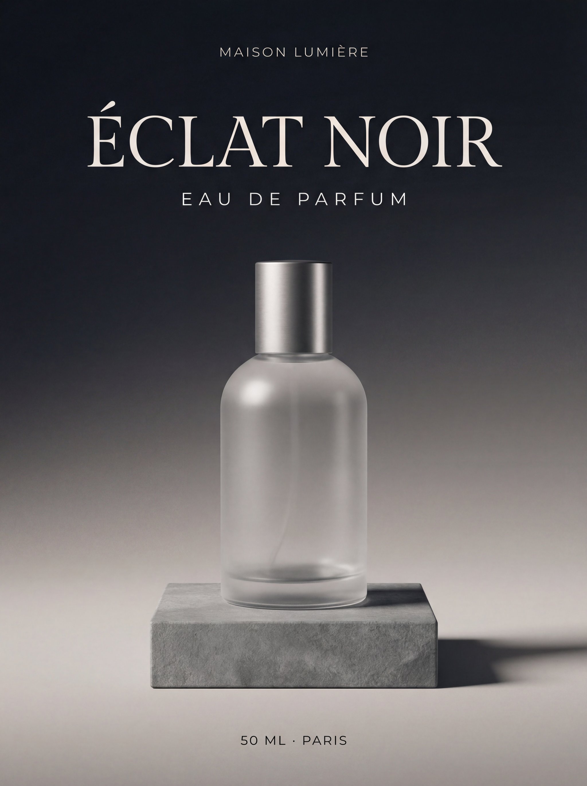 Luxury typography and design composition test by Nano Banana Pro with stronger hierarchy