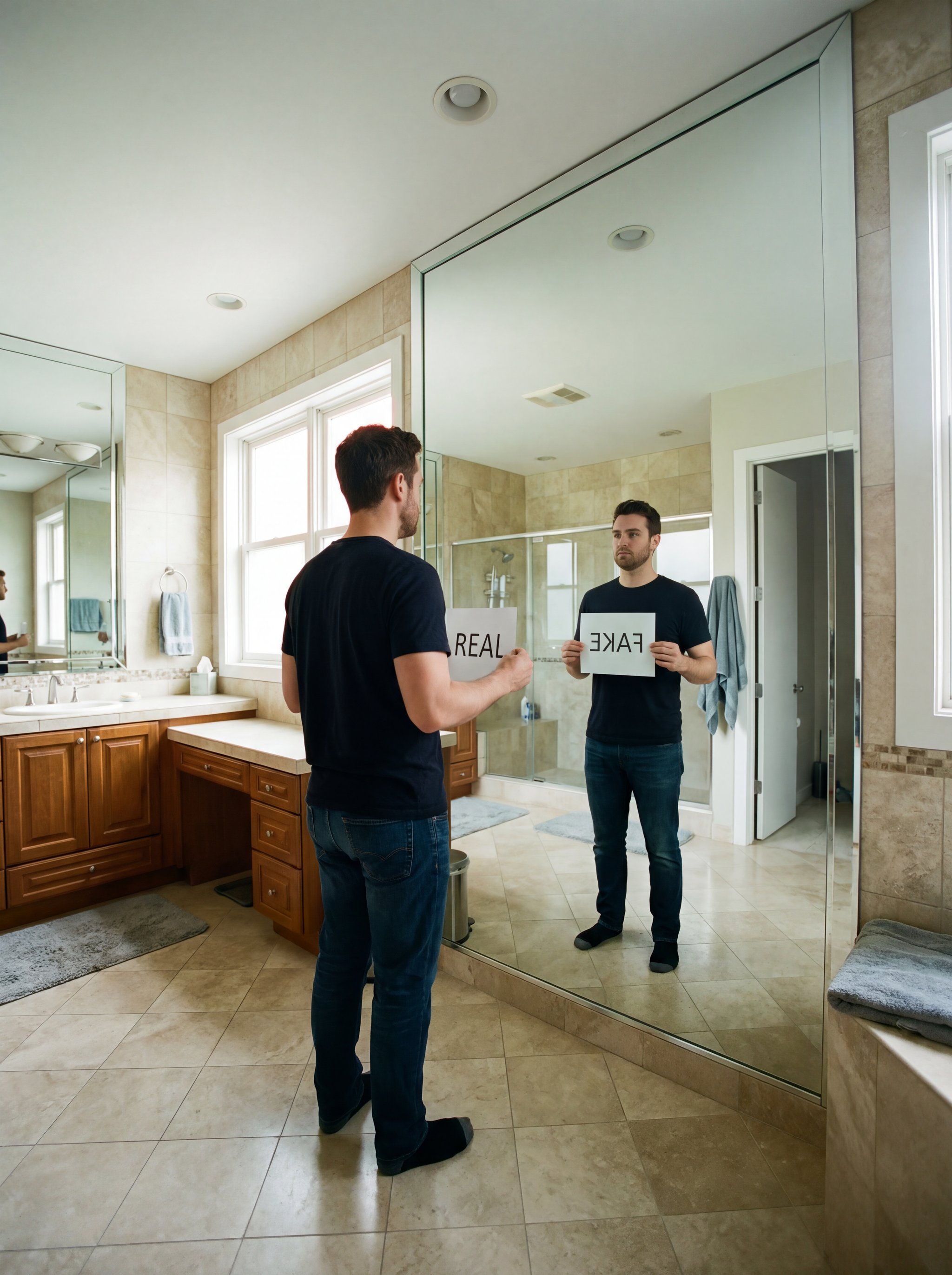 Mirror logic and reflection test by Nano Banana Pro