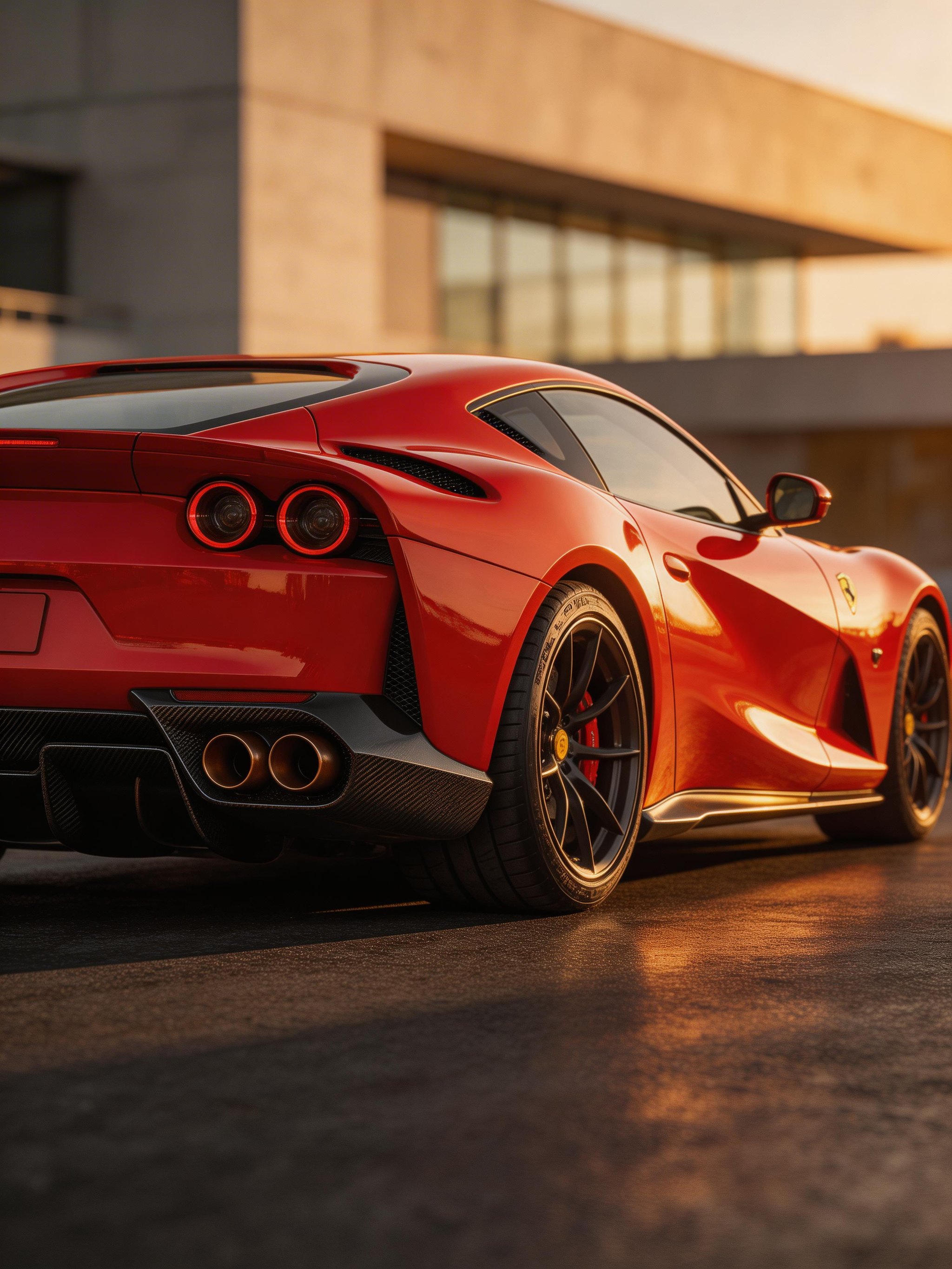 Ferrari 812 Competizione rear design test by Seedream 5.0 Lite with strong realism but missed model-specific details