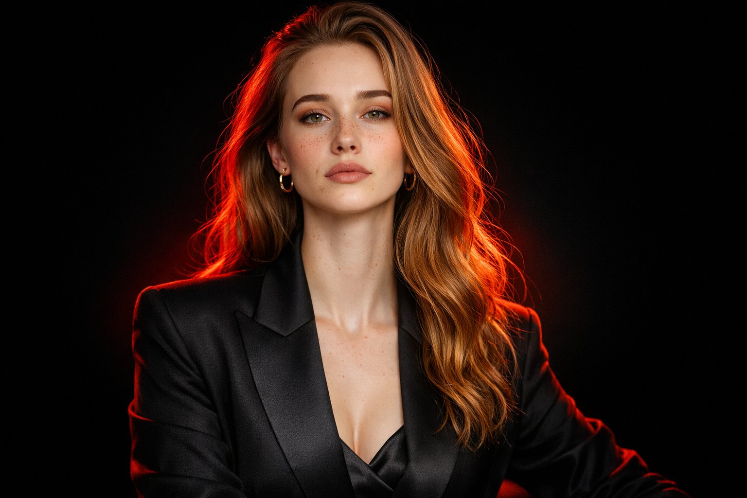 Cinematic fashion portrait