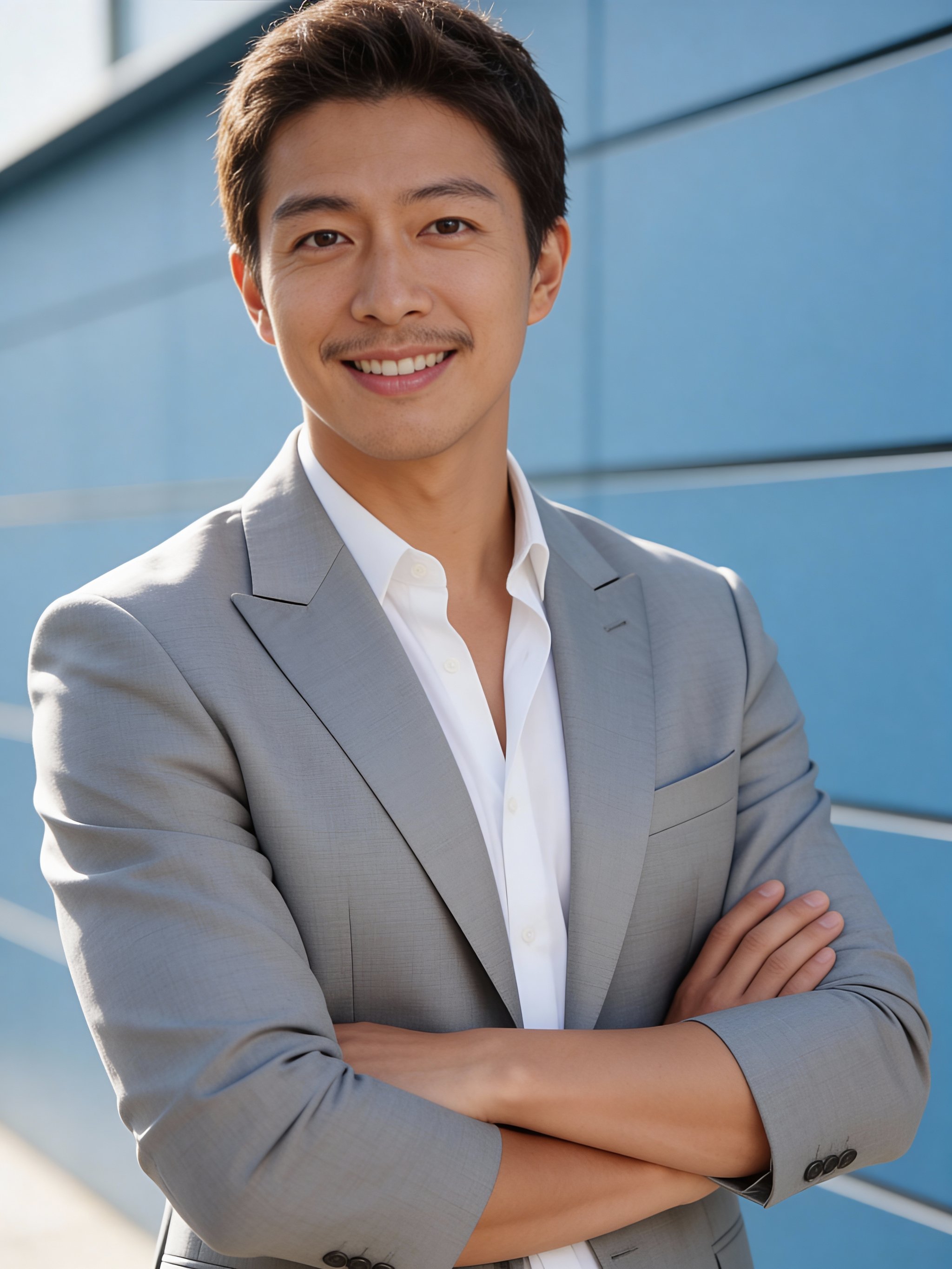 Approachable agent portrait with contemporary styling