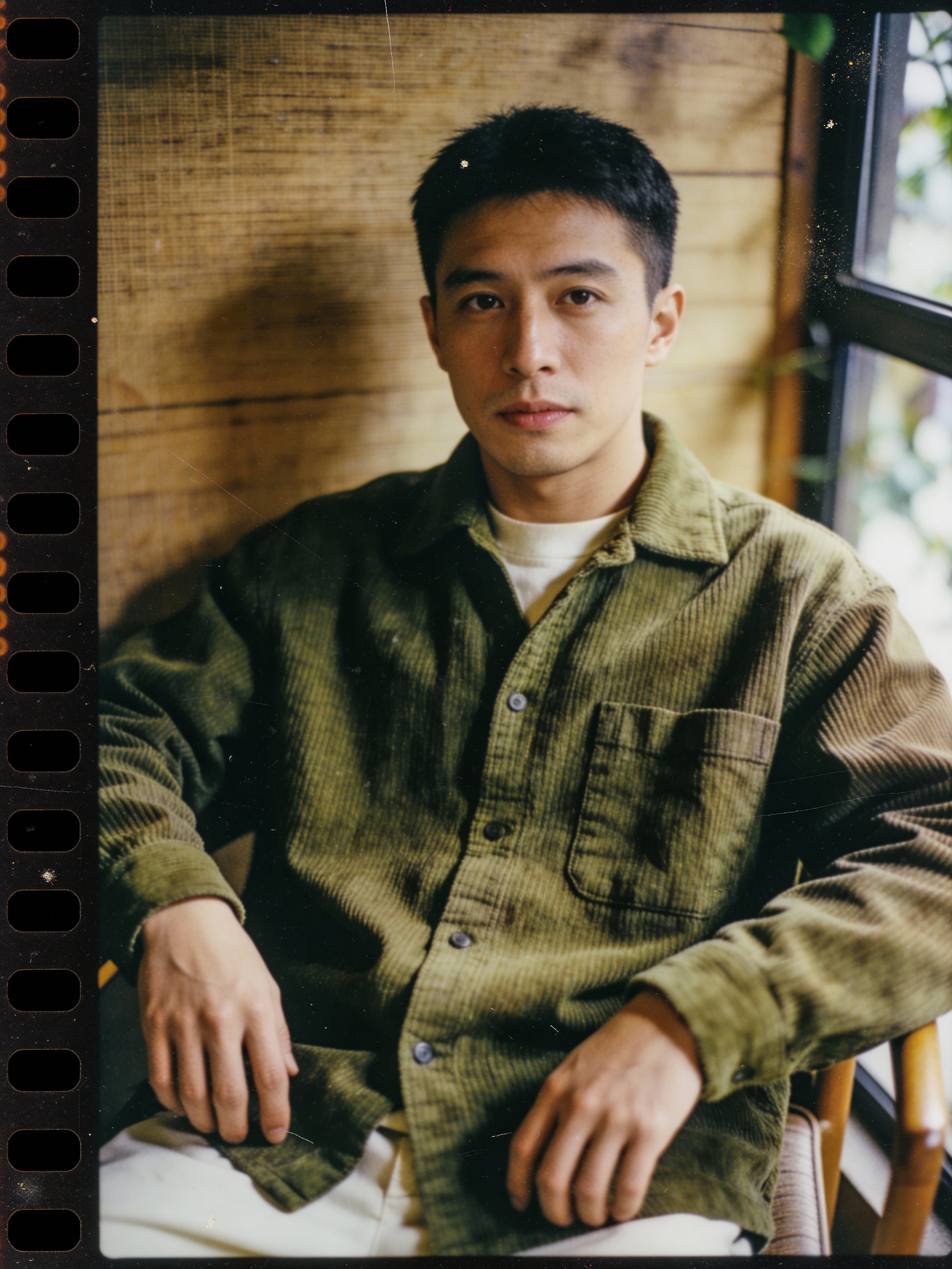Raw portrait with warm skin tones and texture