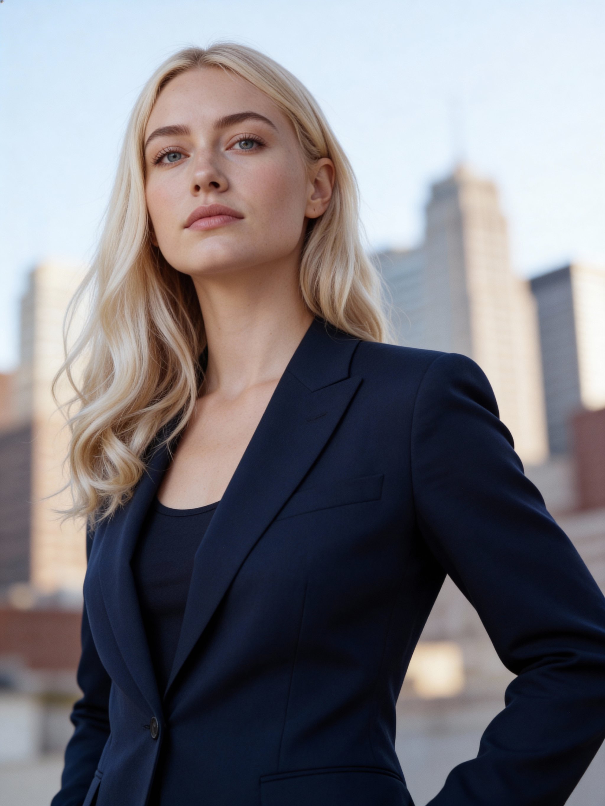 Luxury headshot with balanced light and refined contrast