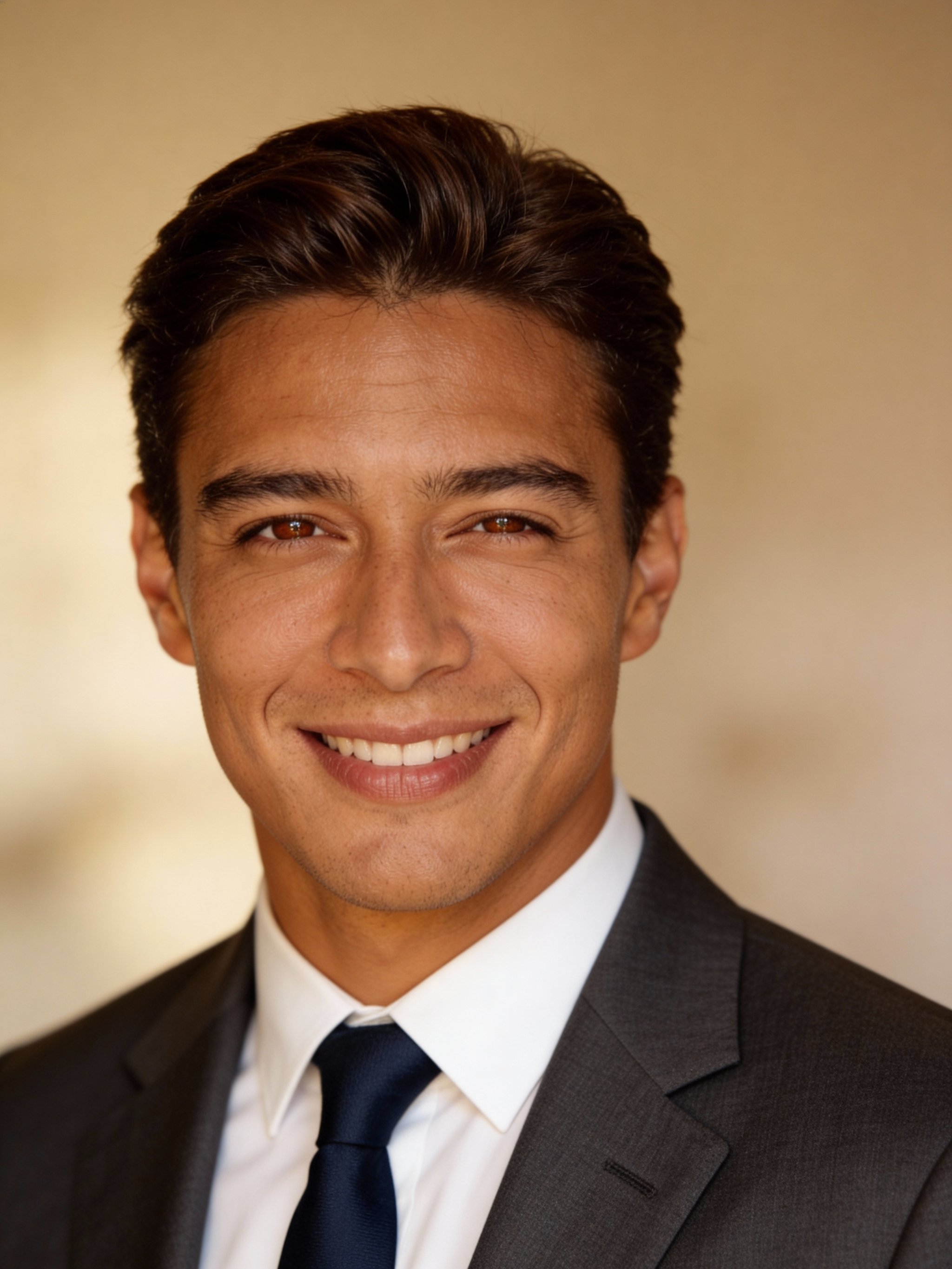 Executive-style headshot with balanced lighting