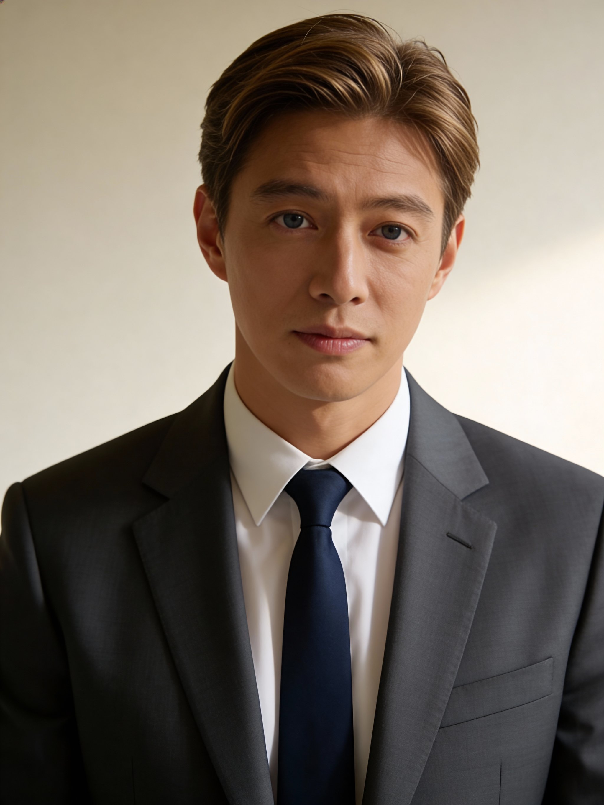 Professional headshot with natural skin texture