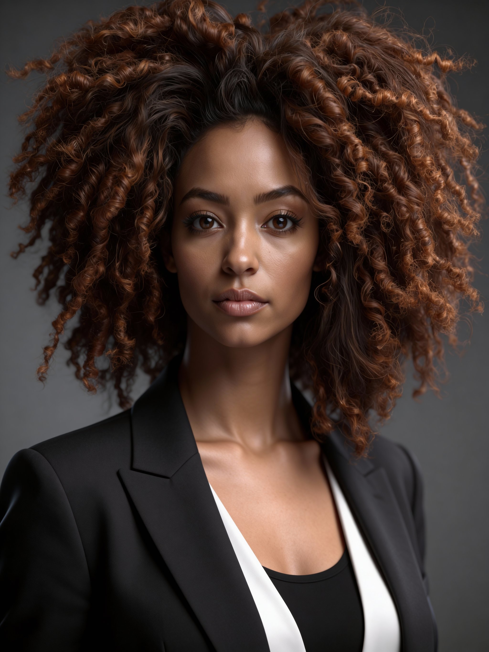 Clean studio headshot with subtle contrast