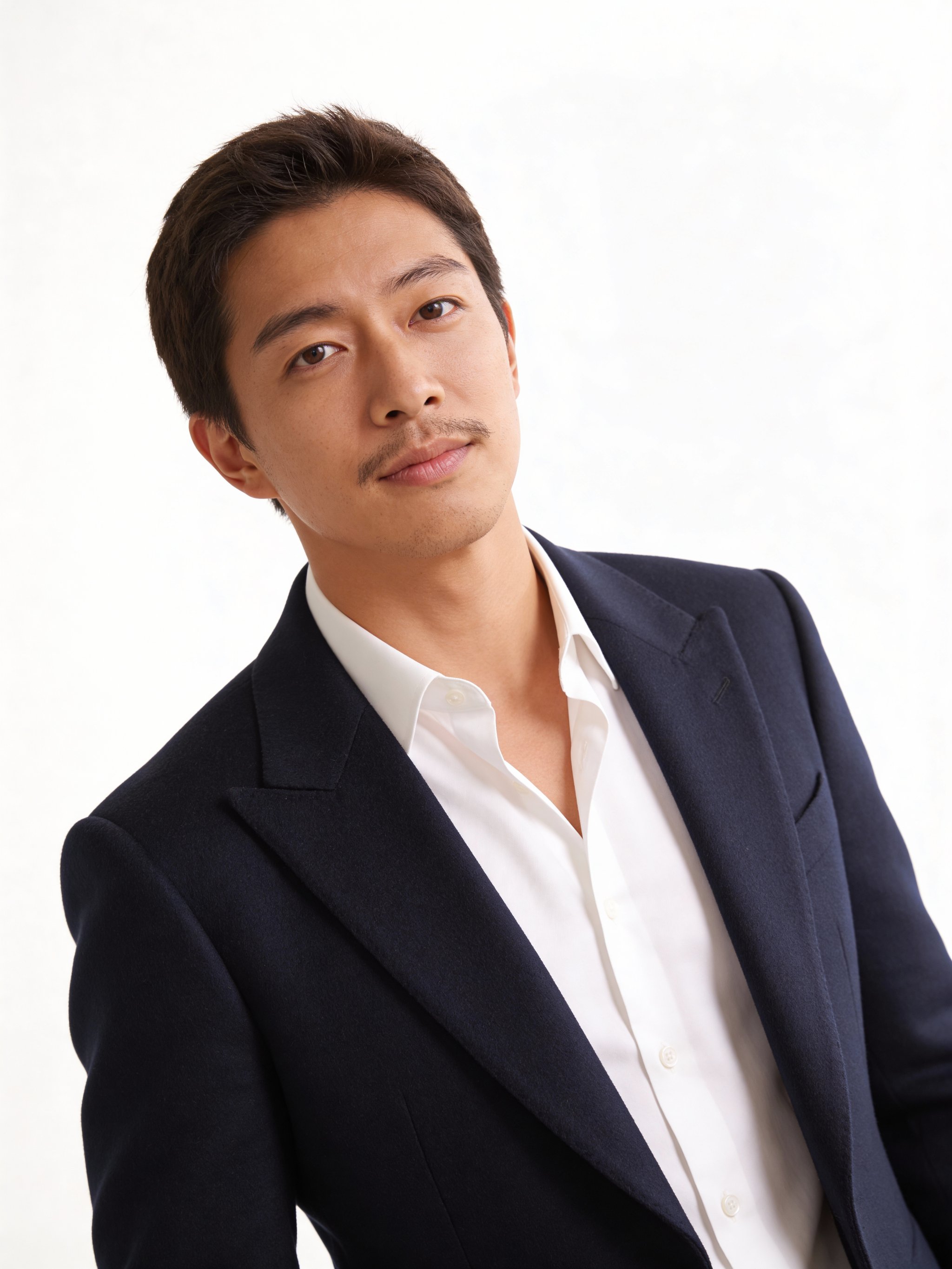 Modern real estate headshot with polished studio lighting