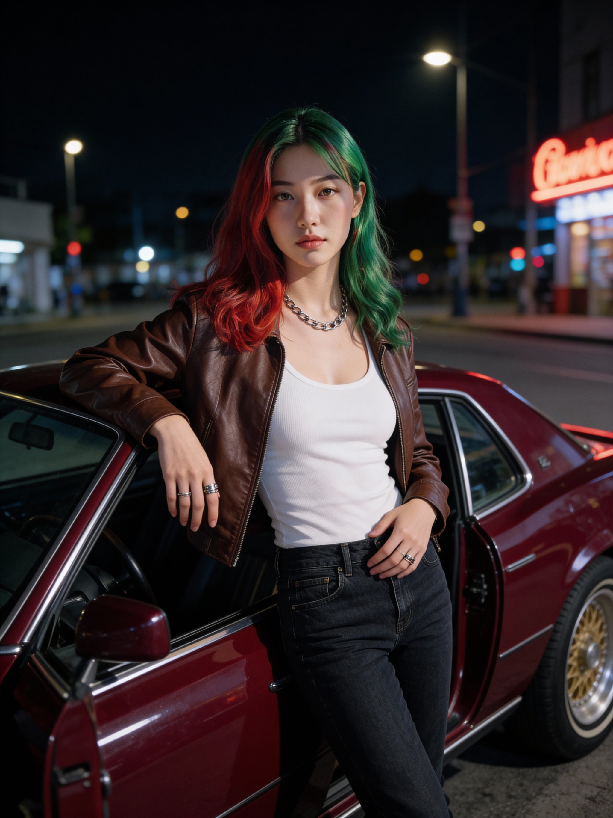 Dramatic night portrait with clean framing