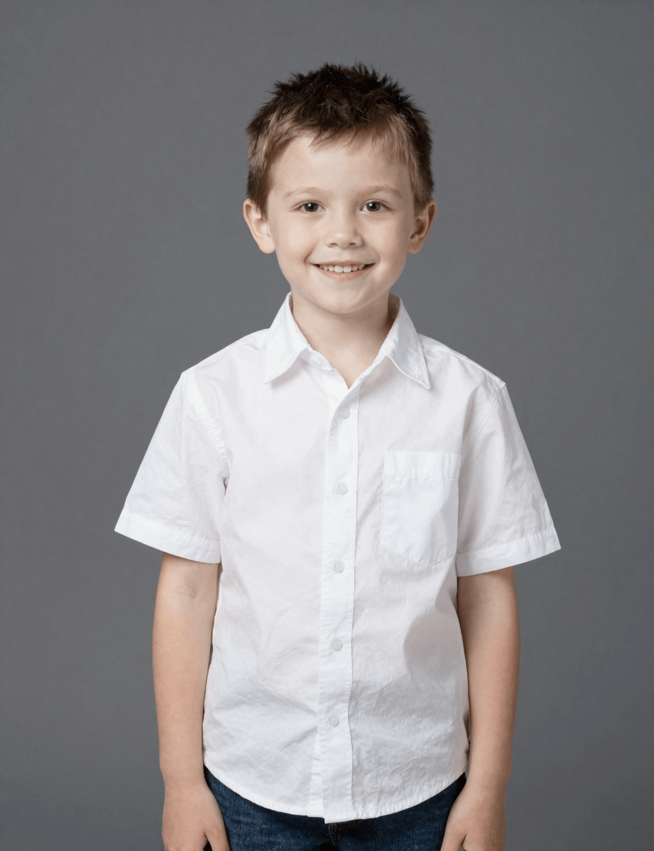 Child photo before space invitation transformation