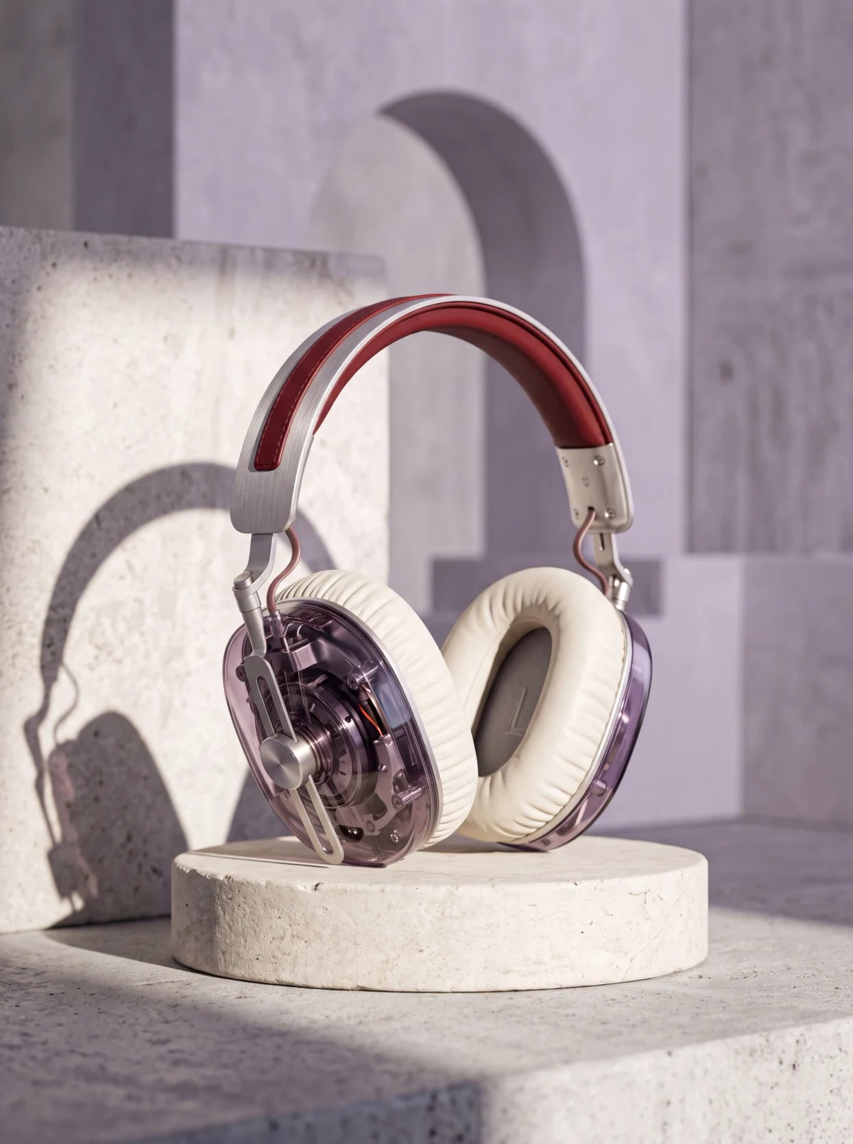 Seedance 2.5 product film of translucent headphones