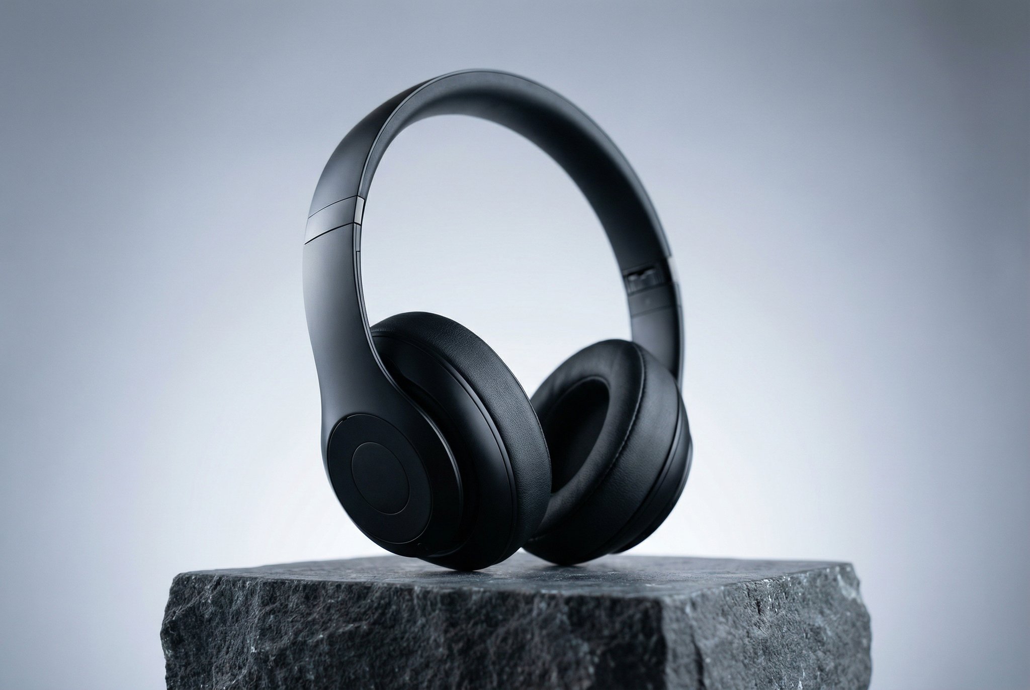 Product photography of headphones