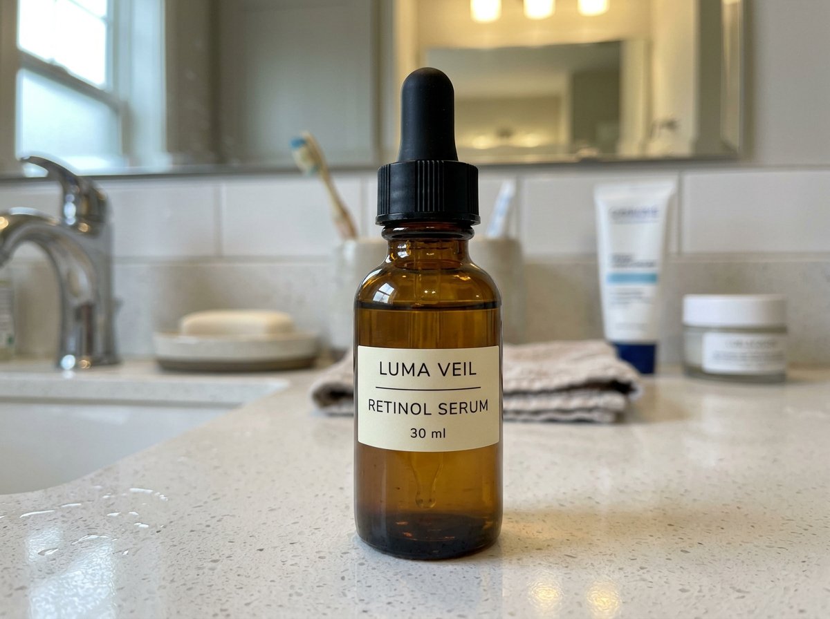 Serum dropper bottle source photo before premium lighting and reflection cleanup