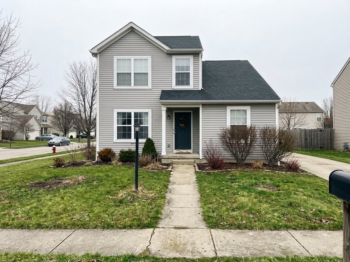 Front-of-house listing photo after brighter facade treatment and cleaner exterior presentation
