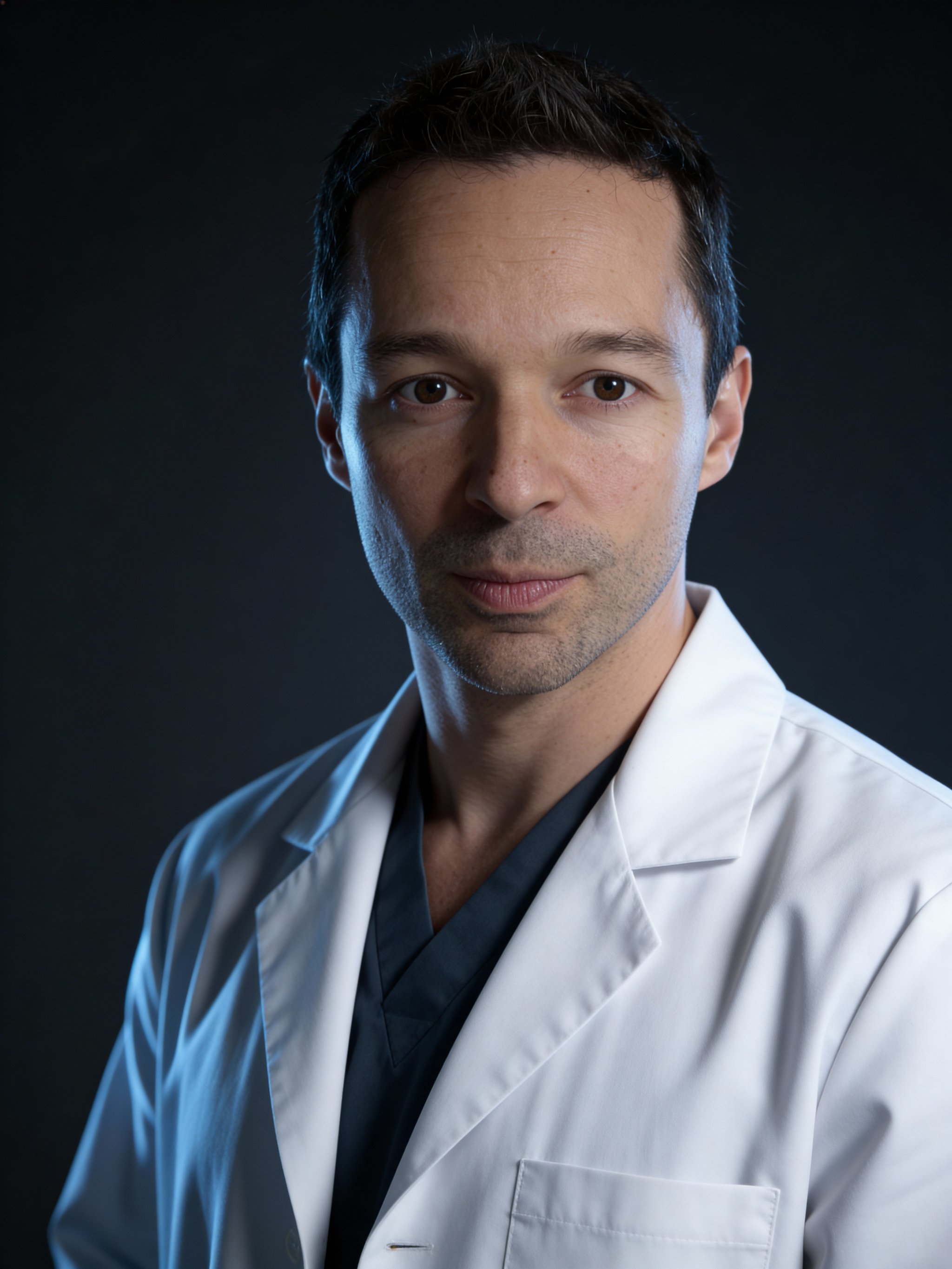 Example: healthcare professional studio headshot