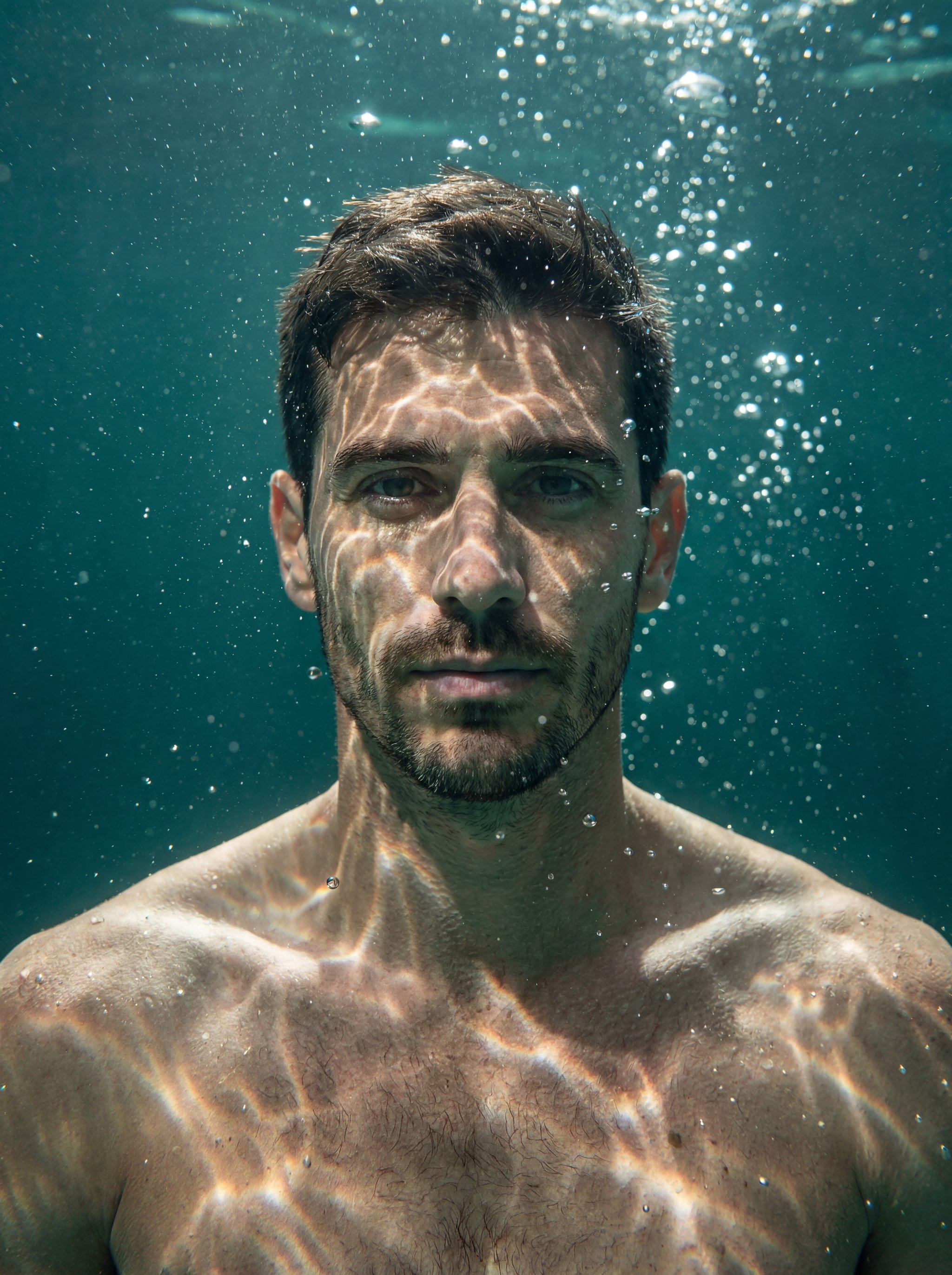 Ejemplo: primer plano cinematografico bajo el agua