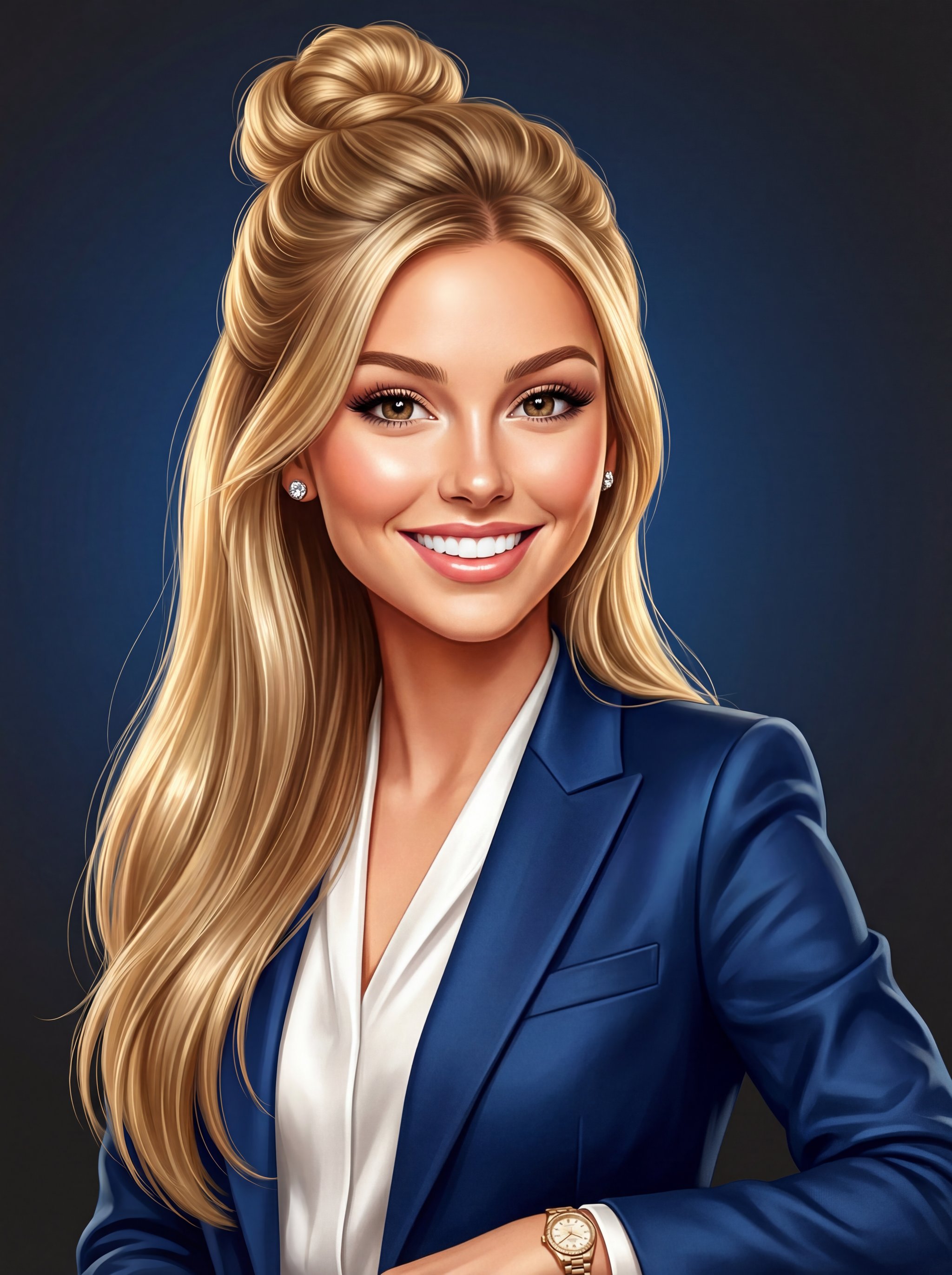 Identity-preserving expressive caricature portrait