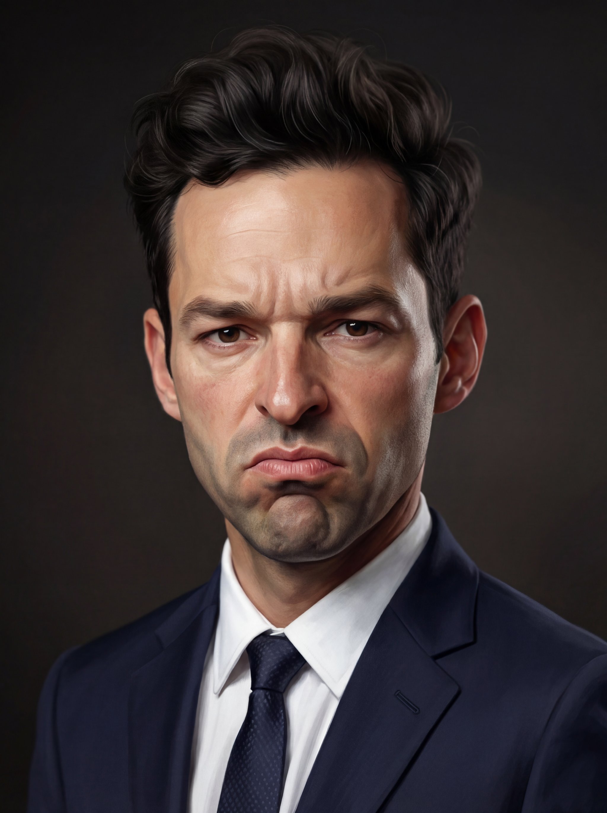 Retrato de caricatura de alto detalle con parecido conservado