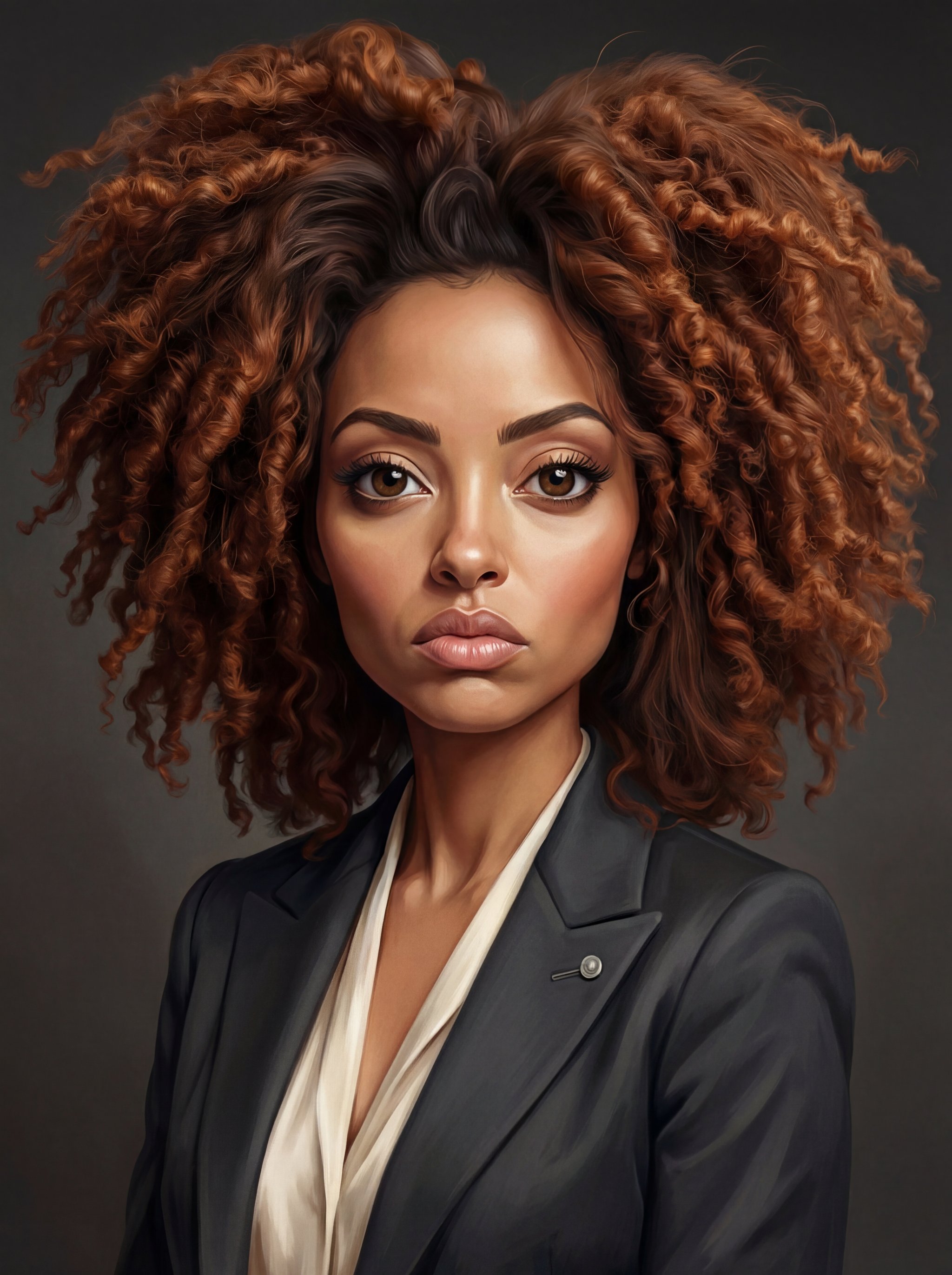 Retrato de caricatura creativo para perfiles sociales